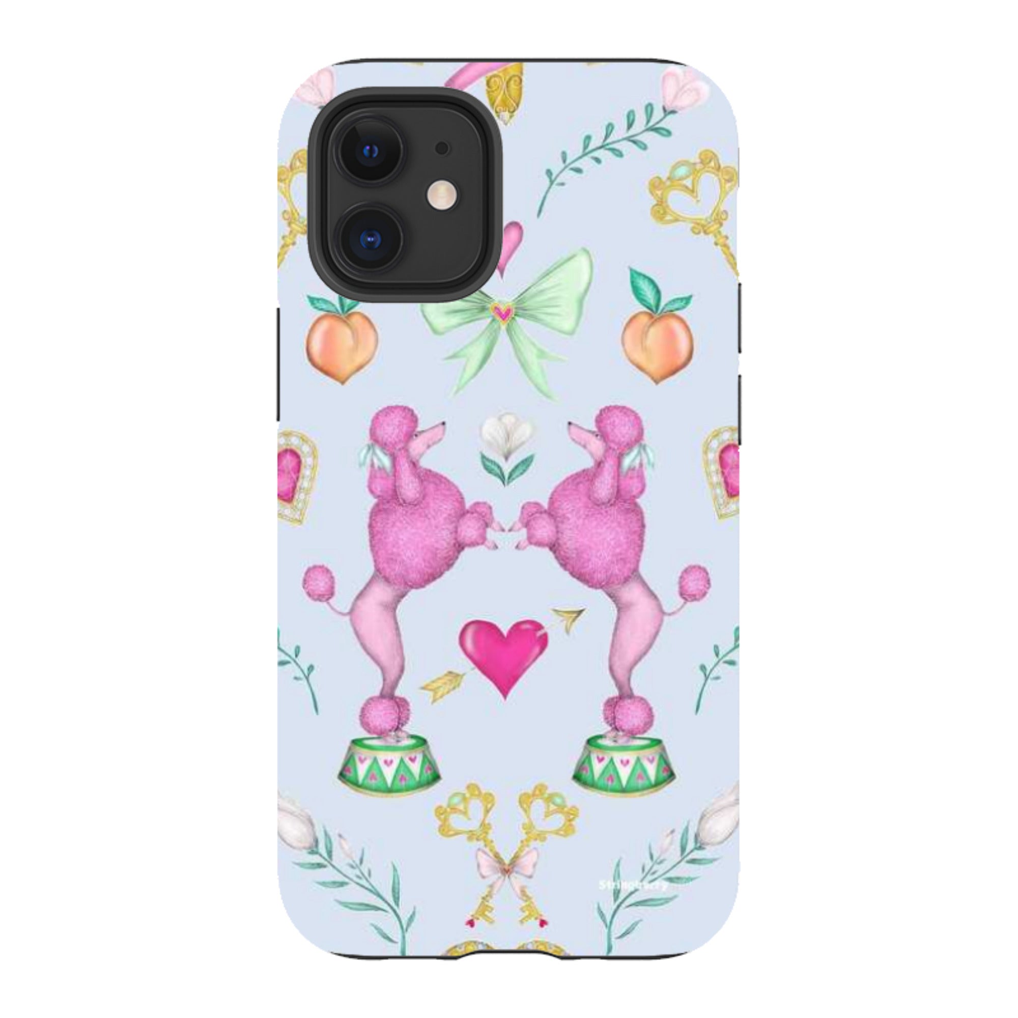 iPhone Tough Case - Pink Poodle Parlour Powder By Catherine Rowe