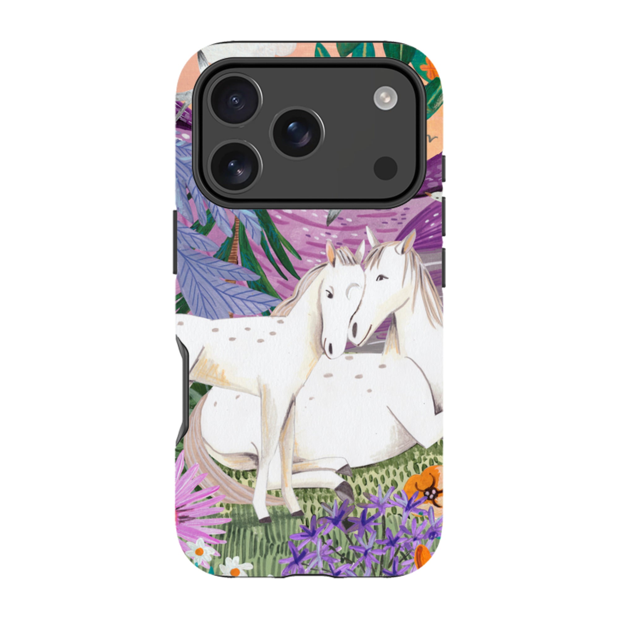 iPhone Tough Case - Horses By Caroline Bonne Muller