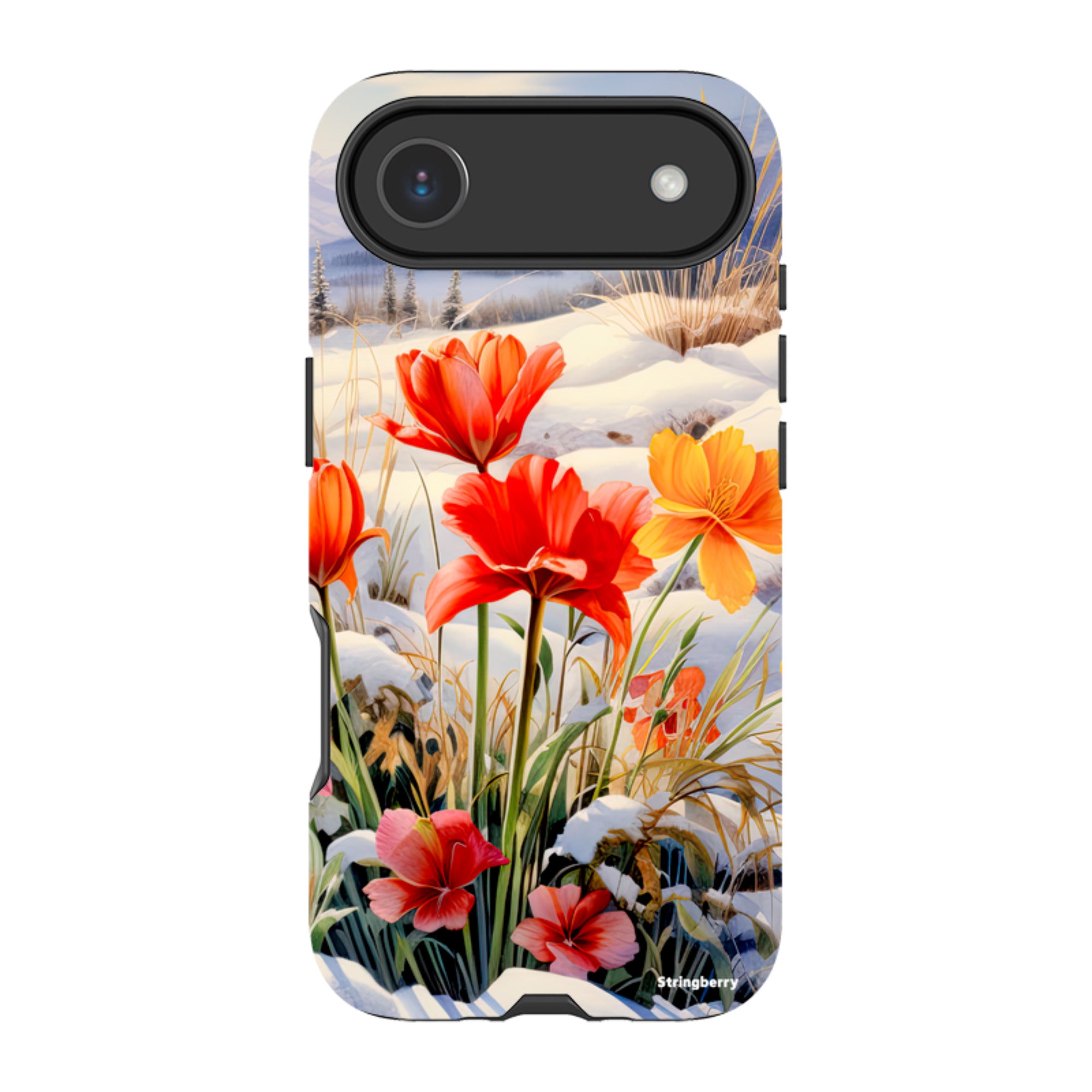 iPhone Tough Case - Winter Wild Flowers III