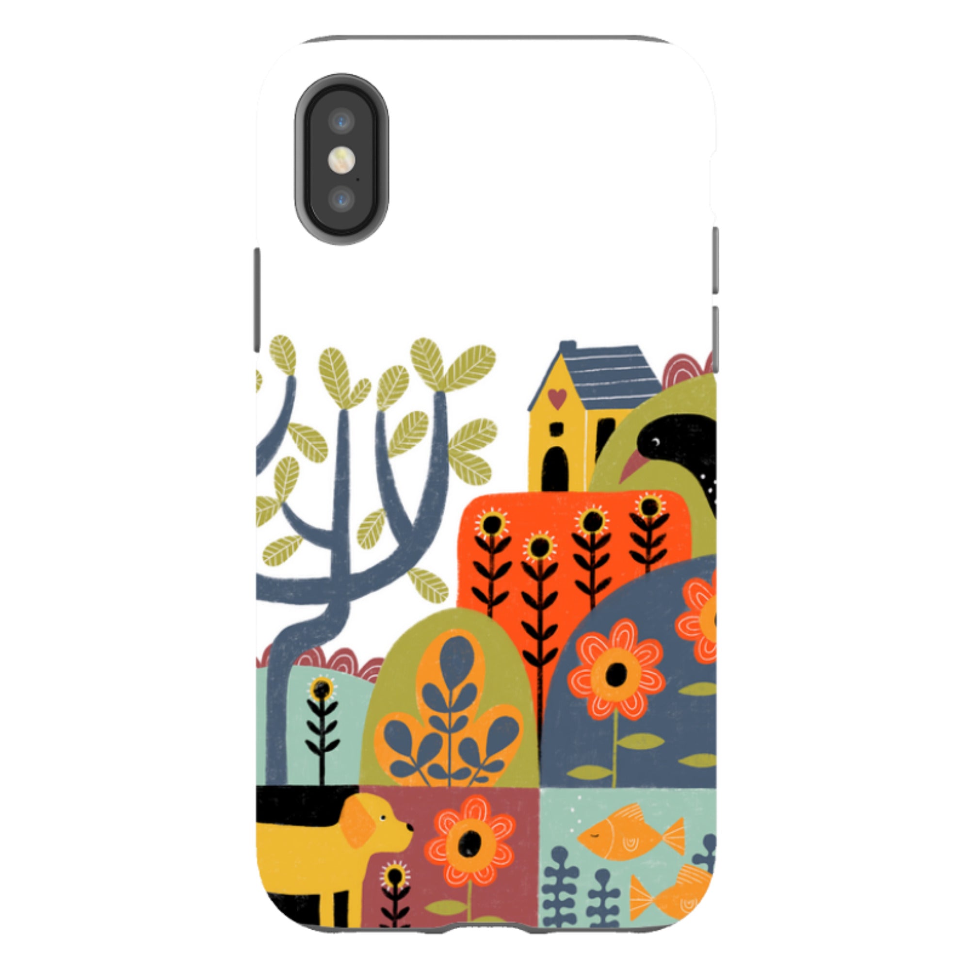 iPhone Tough Case - Folkscape By Suzy Taylor