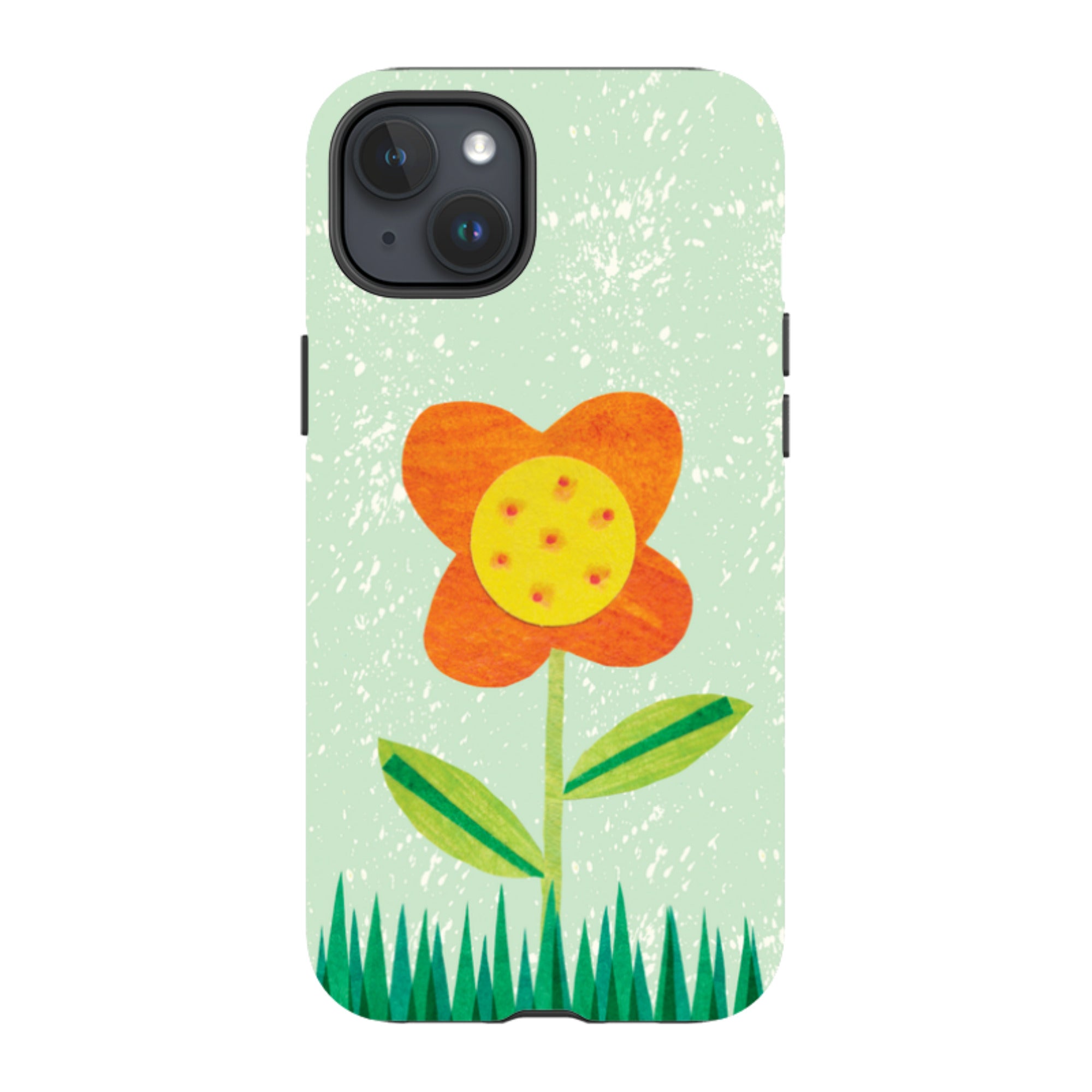 iPhone MagSafe Tough Case - Orange Flower By Tracey English
