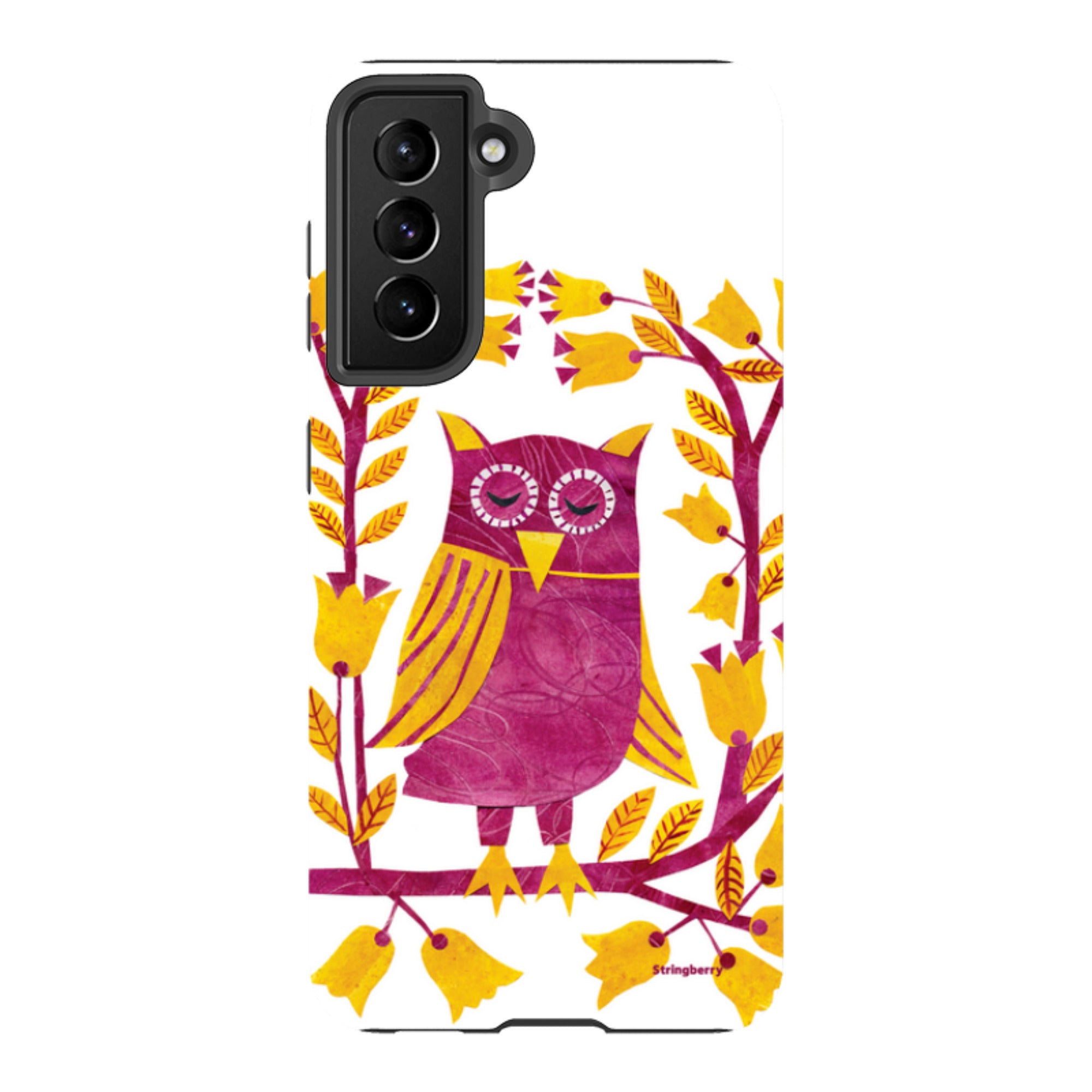 Samsung Tough Case - Folk Owl By Tracey English