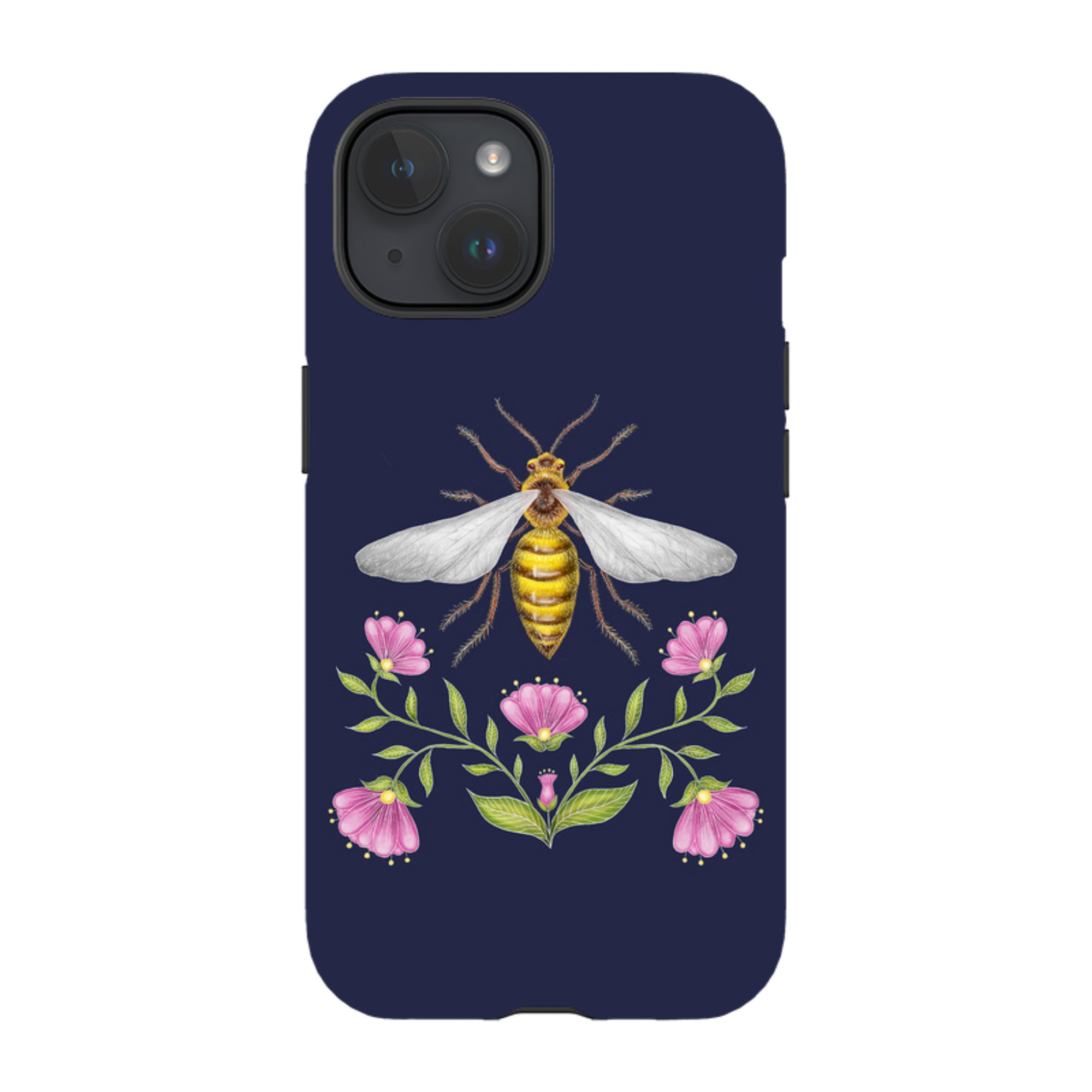 iPhone MagSafe Tough Case - Wings Of Freedom Navy By Catherine Rowe
