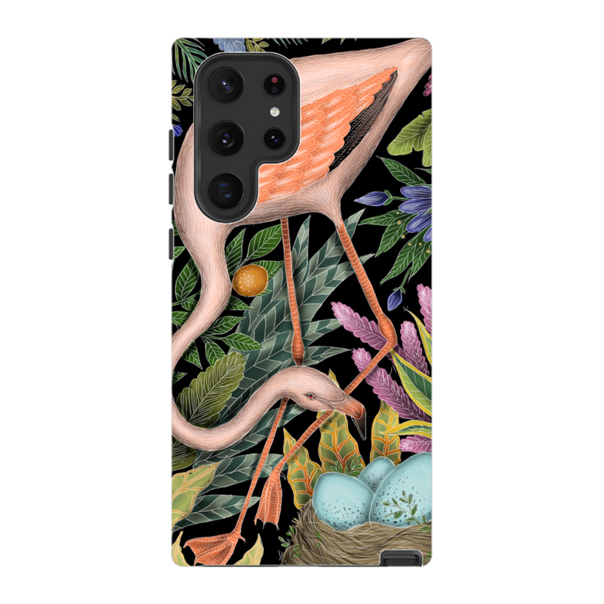 Samsung Tough Case - Flamingo By Catherine Rowe