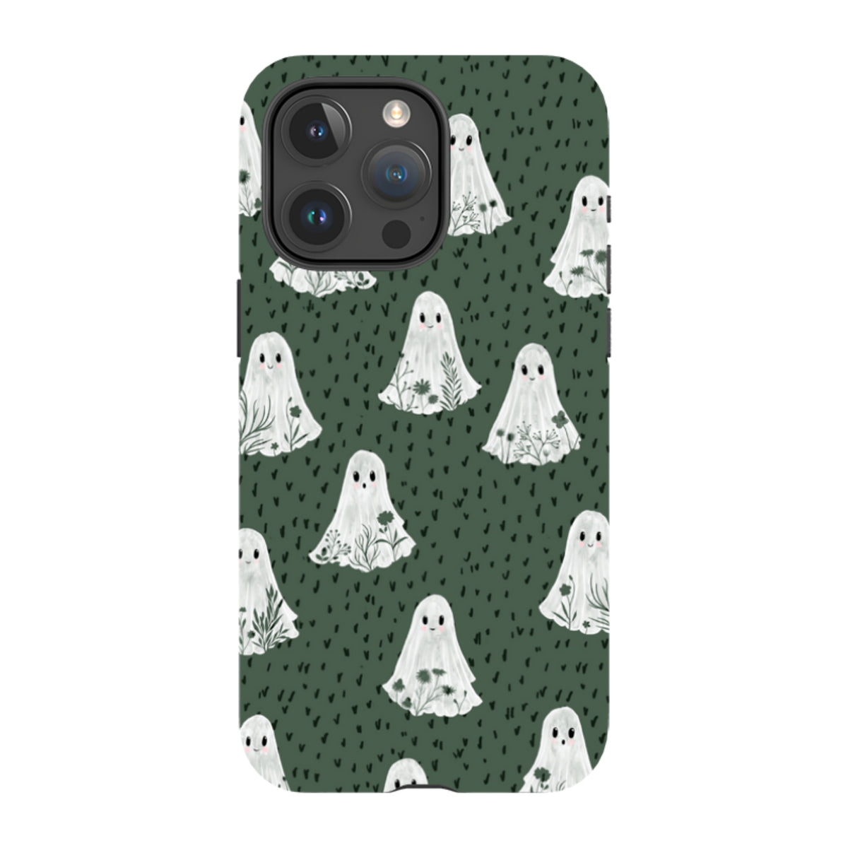 iPhone Tough Case - Floral Ghosts - Pine By Katherine Quinn