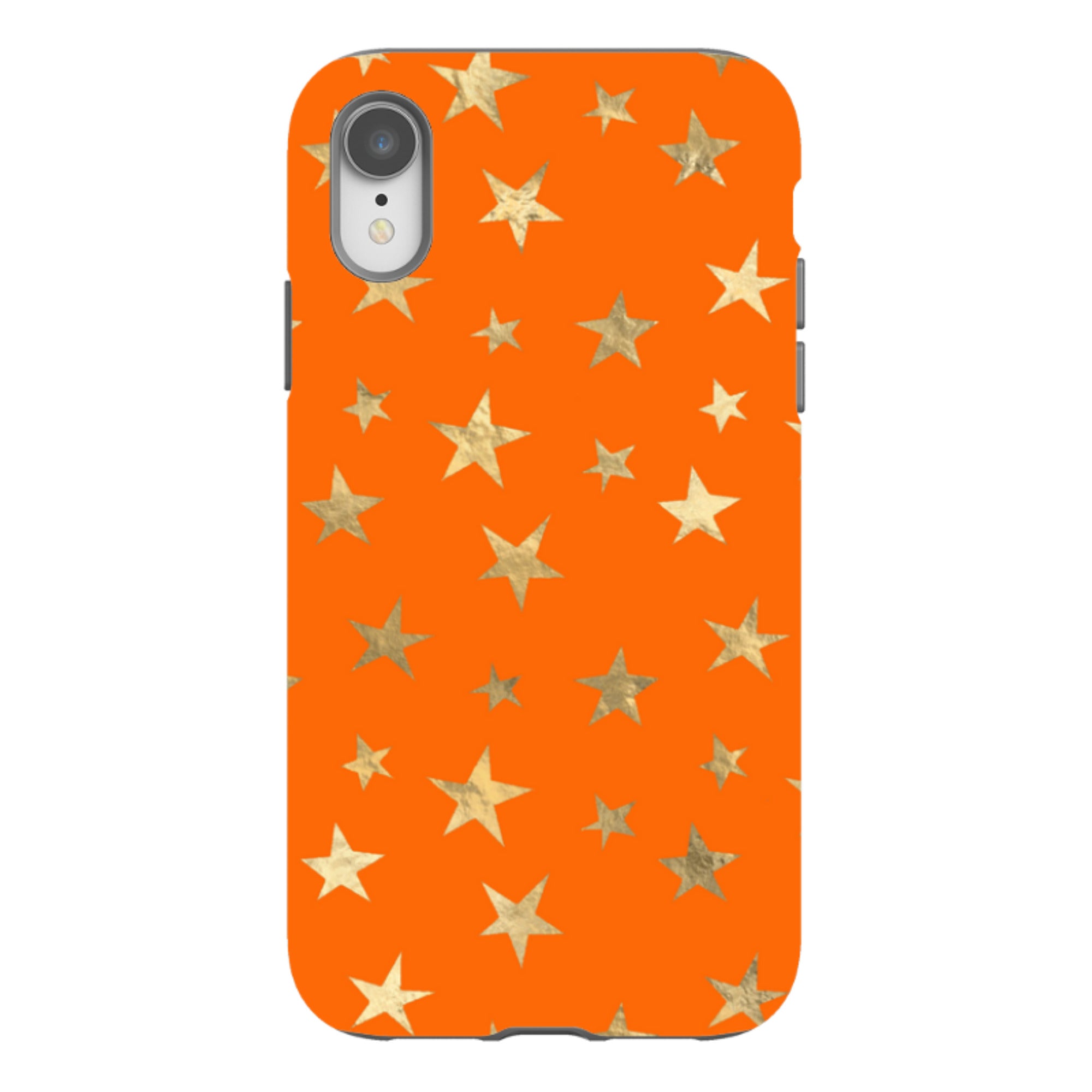 iPhone Tough Case - Orange and Gold Stars