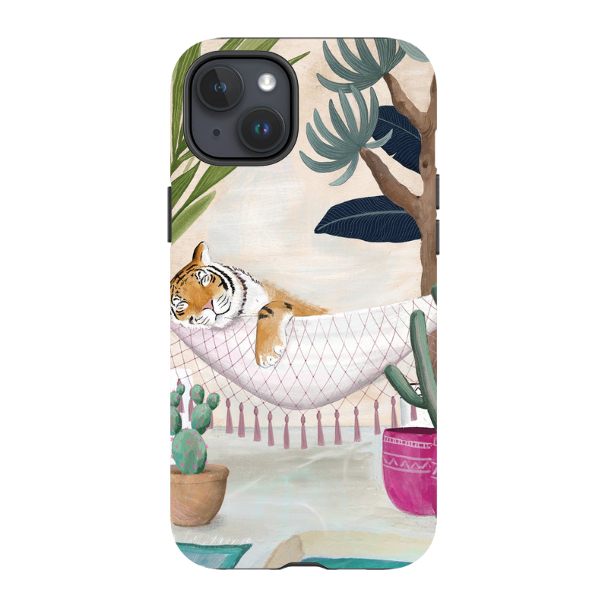 iPhone MagSafe Tough Case - Tiger Hammock By Bex Parkin