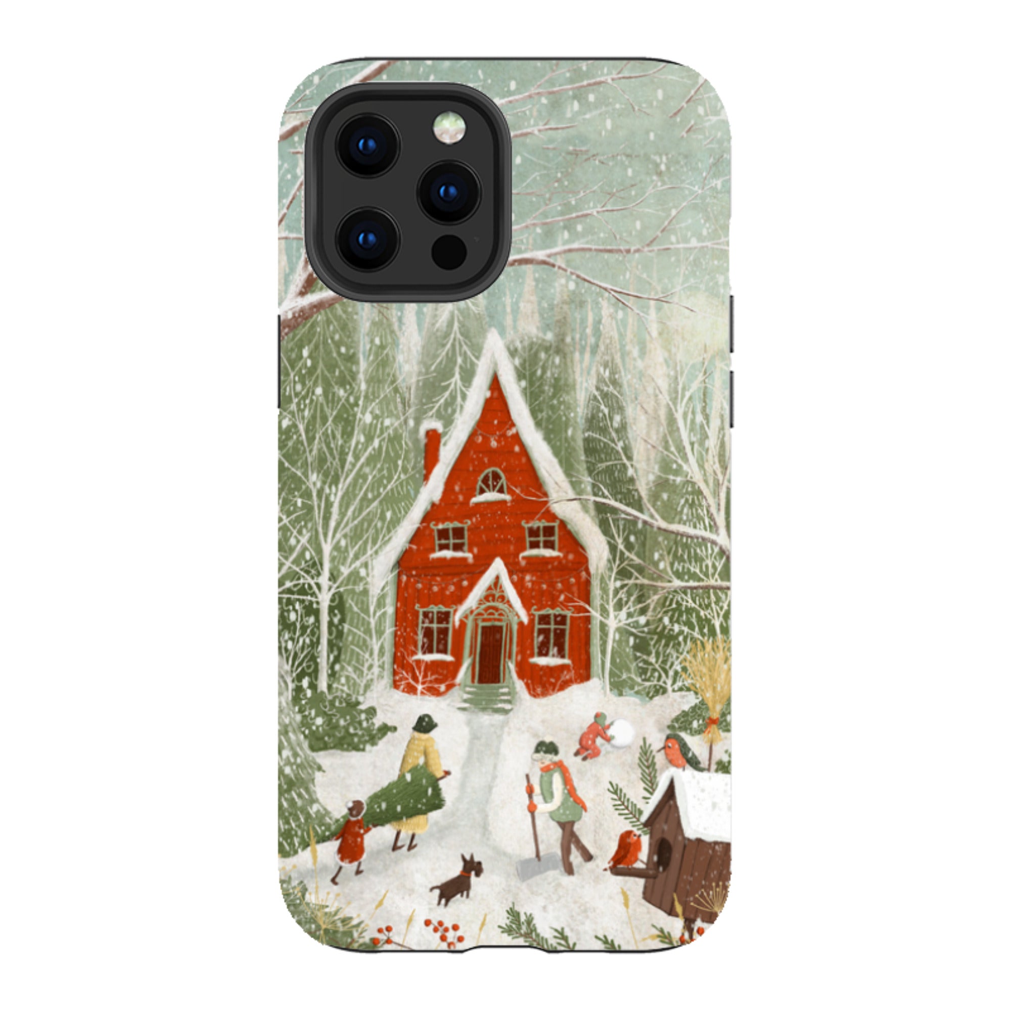 iPhone Tough Case -Christmas Garden Day By Maja Lindberg