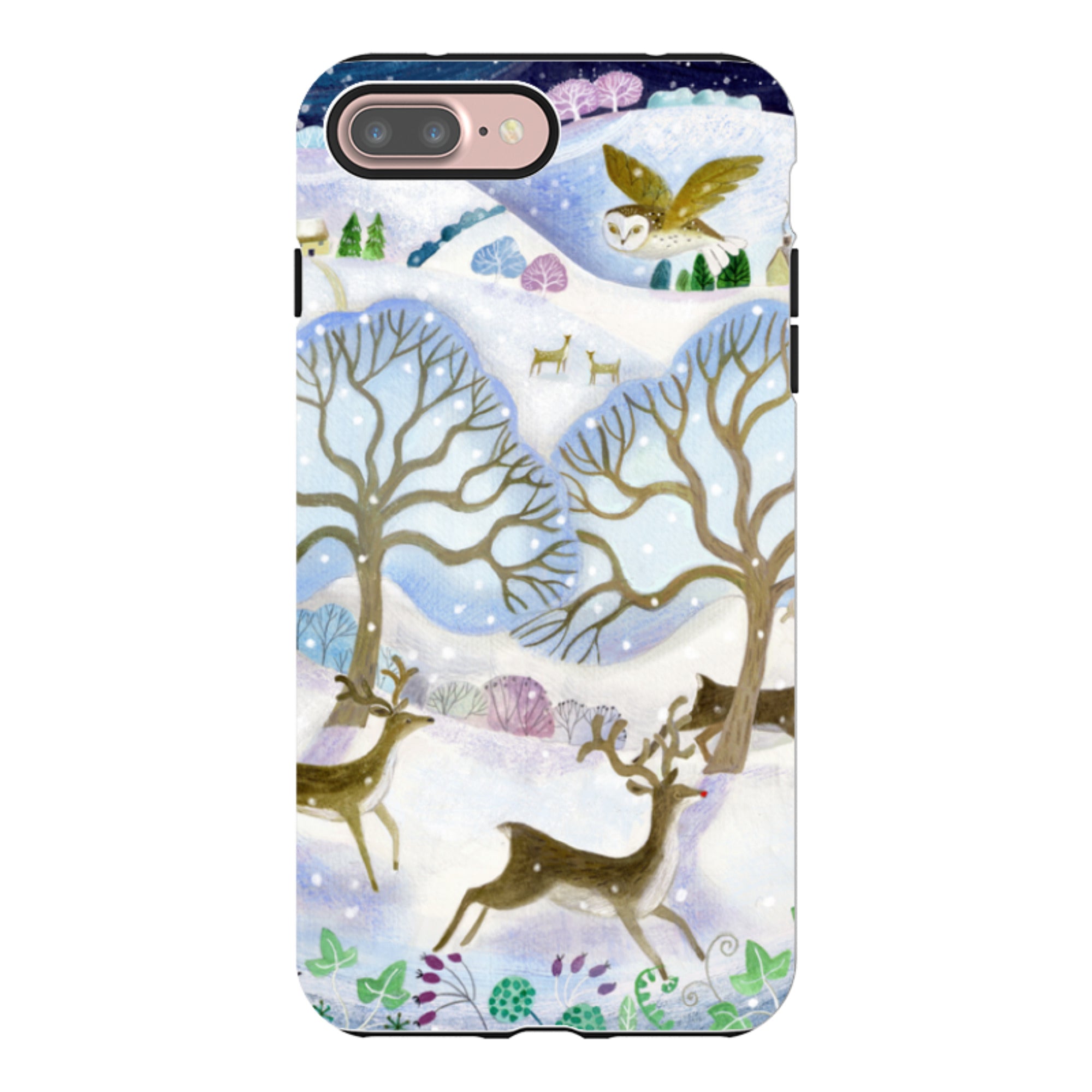iPhone Tough Case - Winter Deer By Bex Parkin