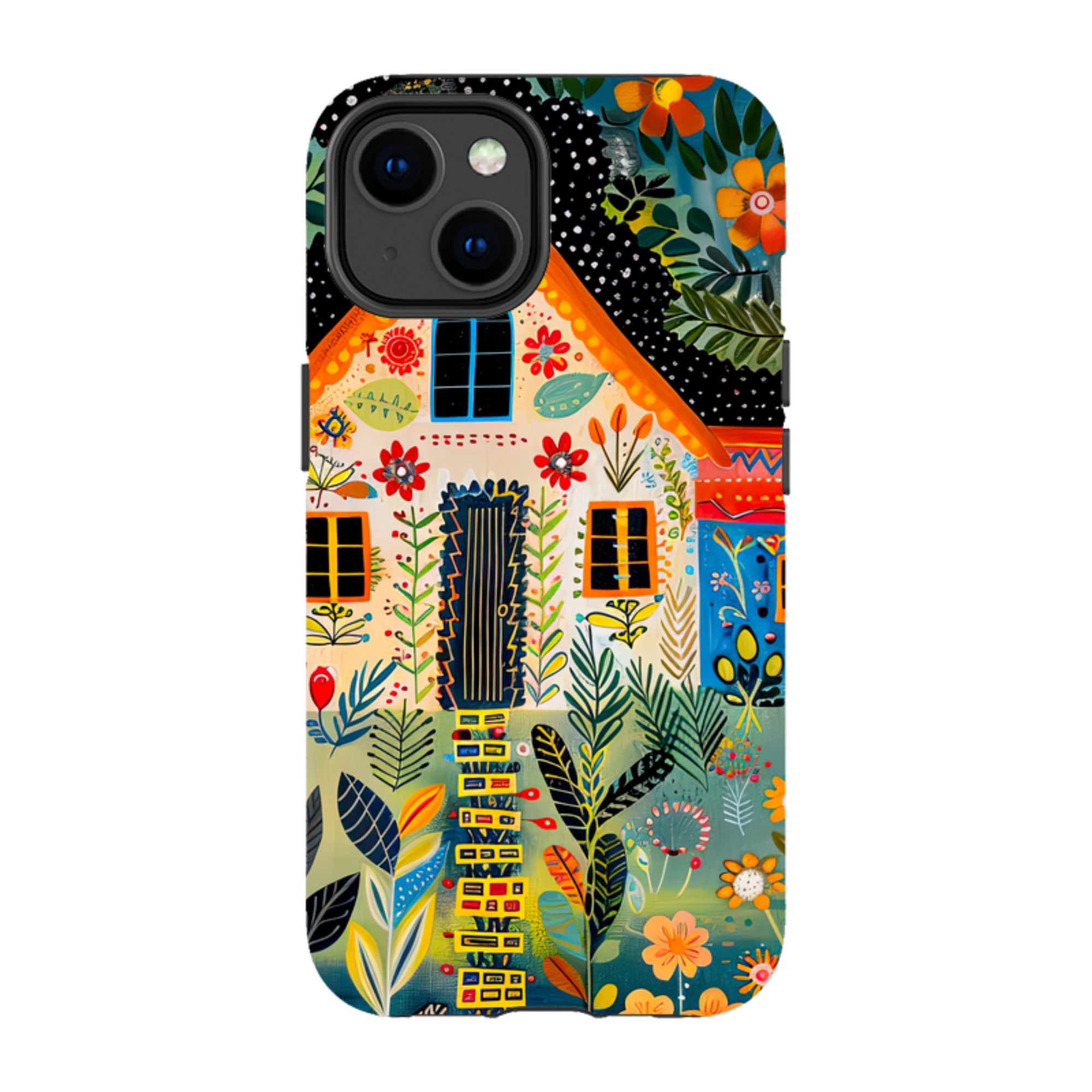 iPhone Case - Folk Art House II