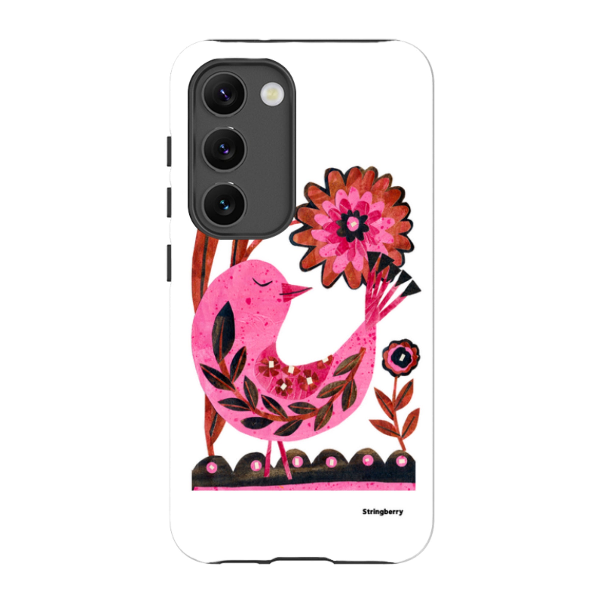 Samsung Tough Case - Folk Floral Bird By Tracey English