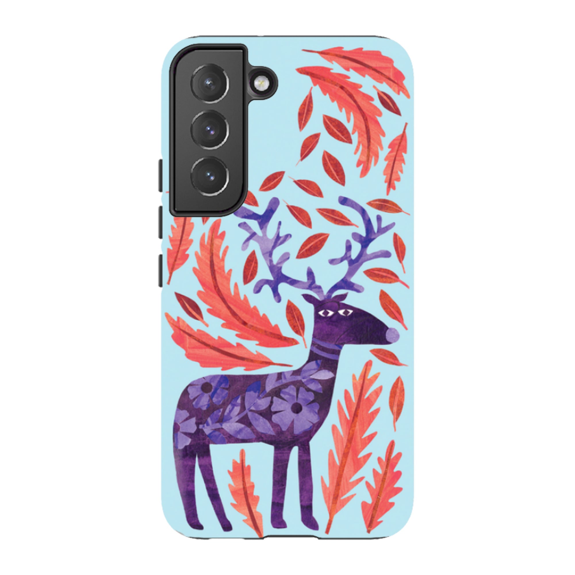 Samsung Tough Case - Purple Reindeer By Tracey English