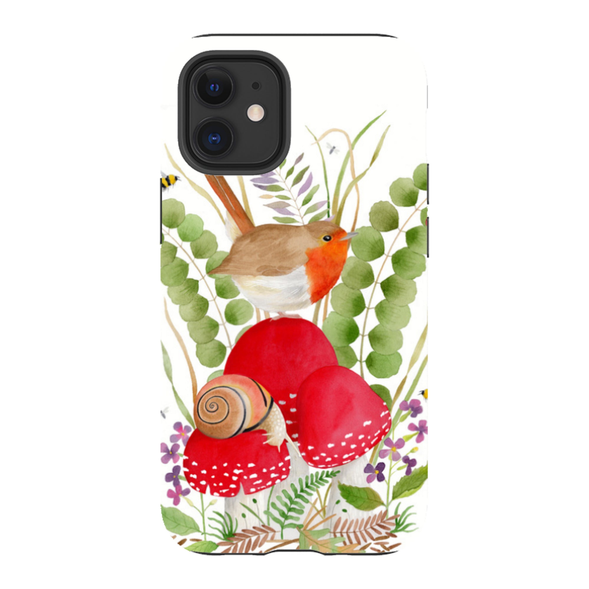 iPhone Tough Case - Robin And Snail By Bex Parkin