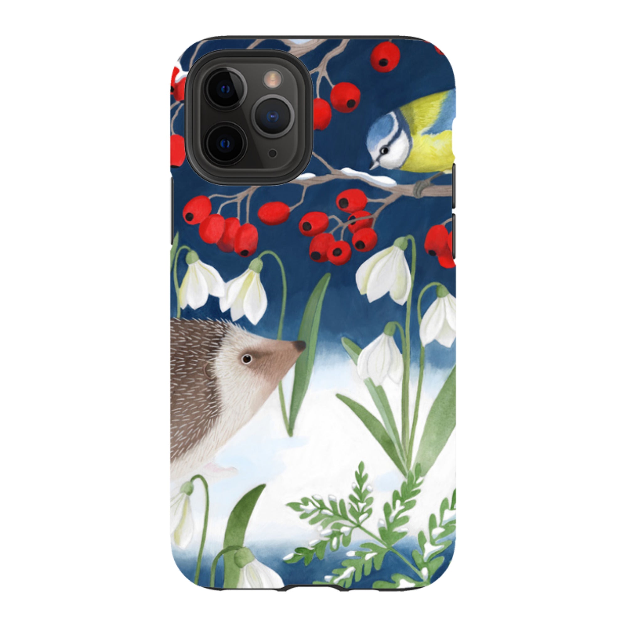 iPhone Tough Case - Blue Tit And Hedgehog By Bex Parkin