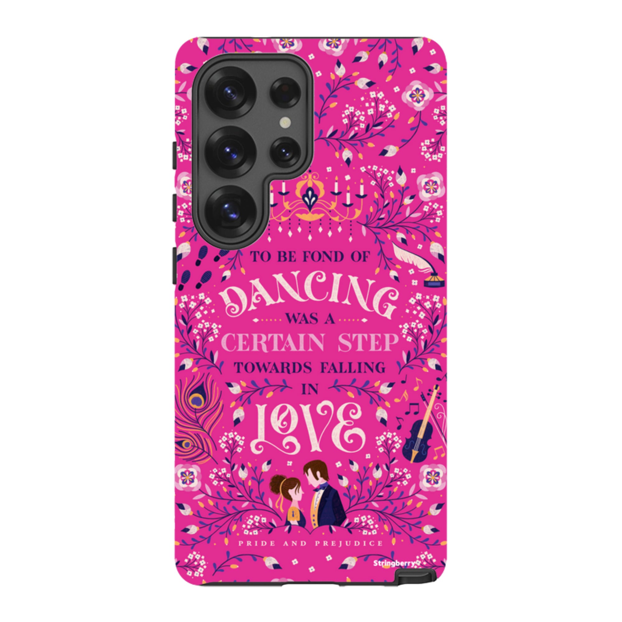 Samsung Tough Case - Pride And Prejudice Pink By Jenny Zemanek