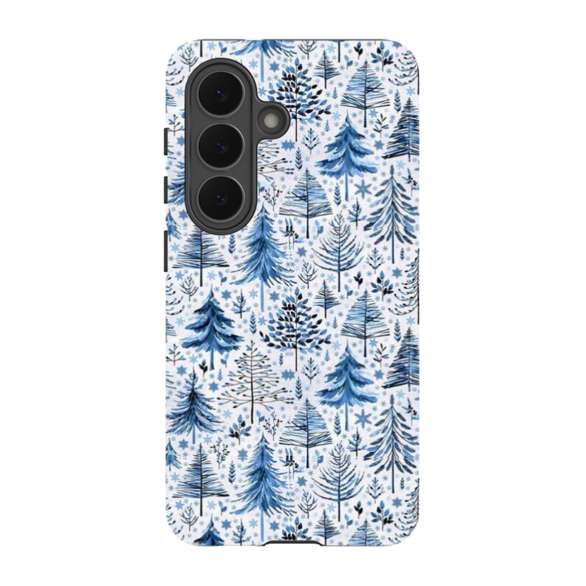 Samsung Tough Case - Blue Xmas Trees By Elisabeth Haager