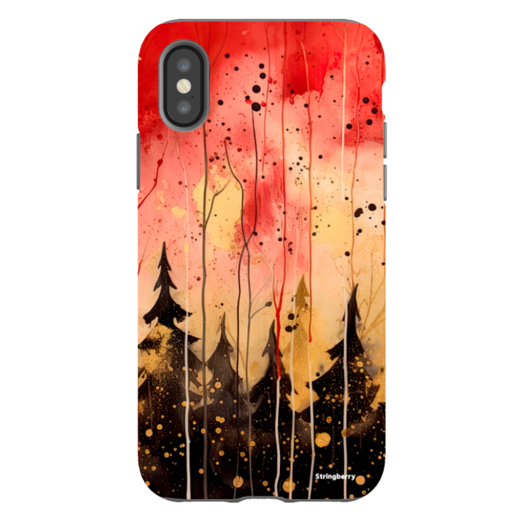 iPhone Tough Case - Watercolour Winter Forest