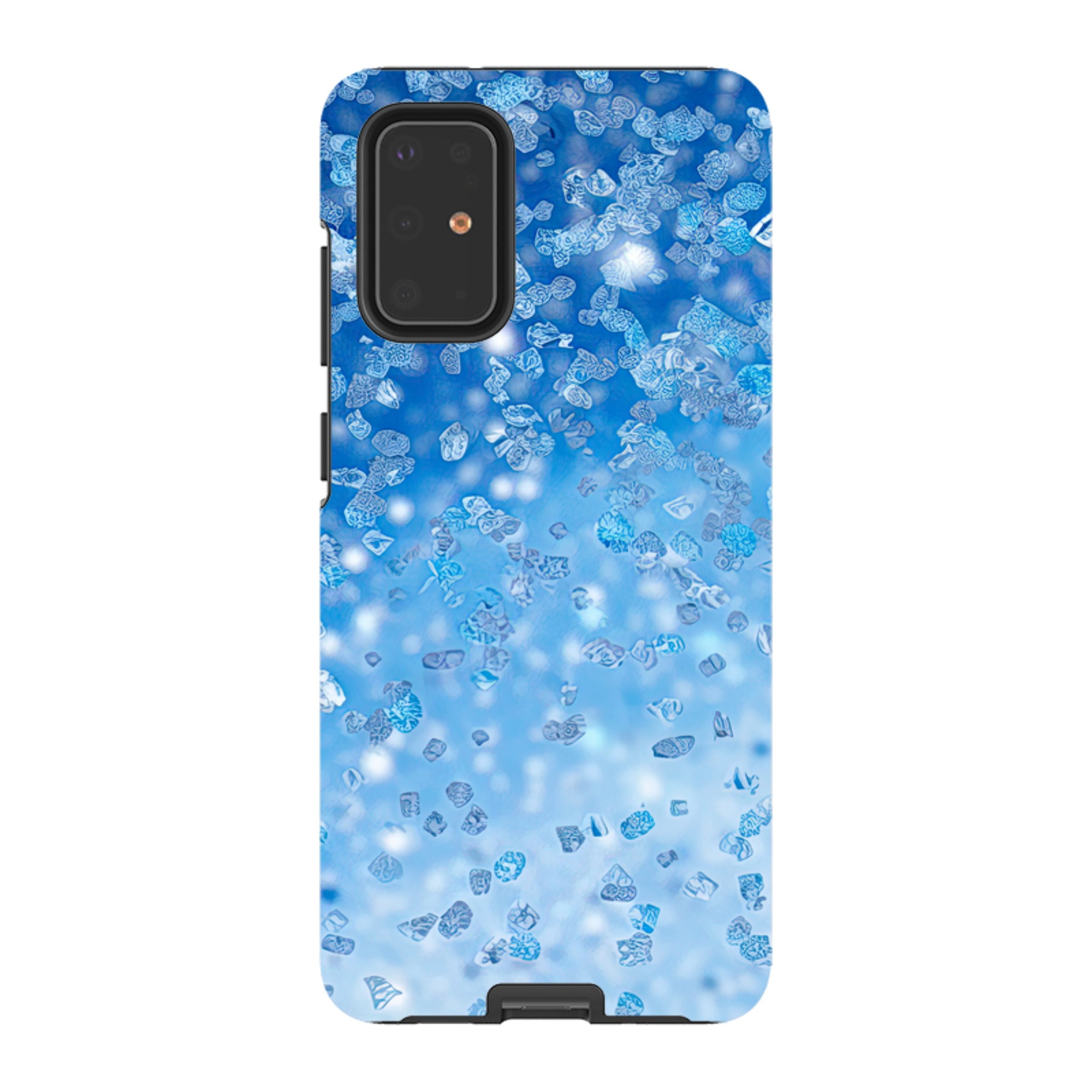 Samsung Tough Case - Blue Glitter (Case Does Not Glitter)