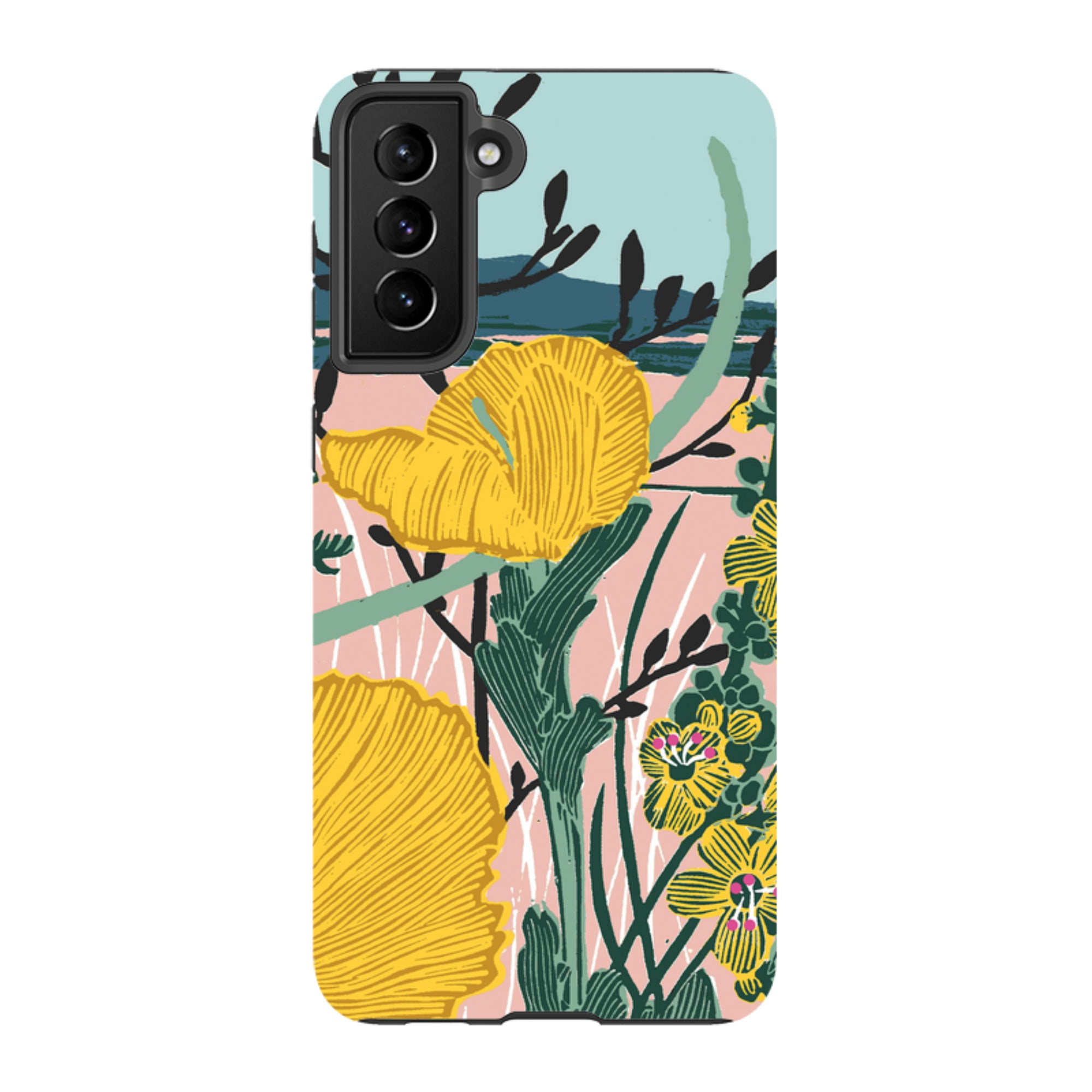 Samsung Tough Case - Yellow Poppies By Kate Heiss