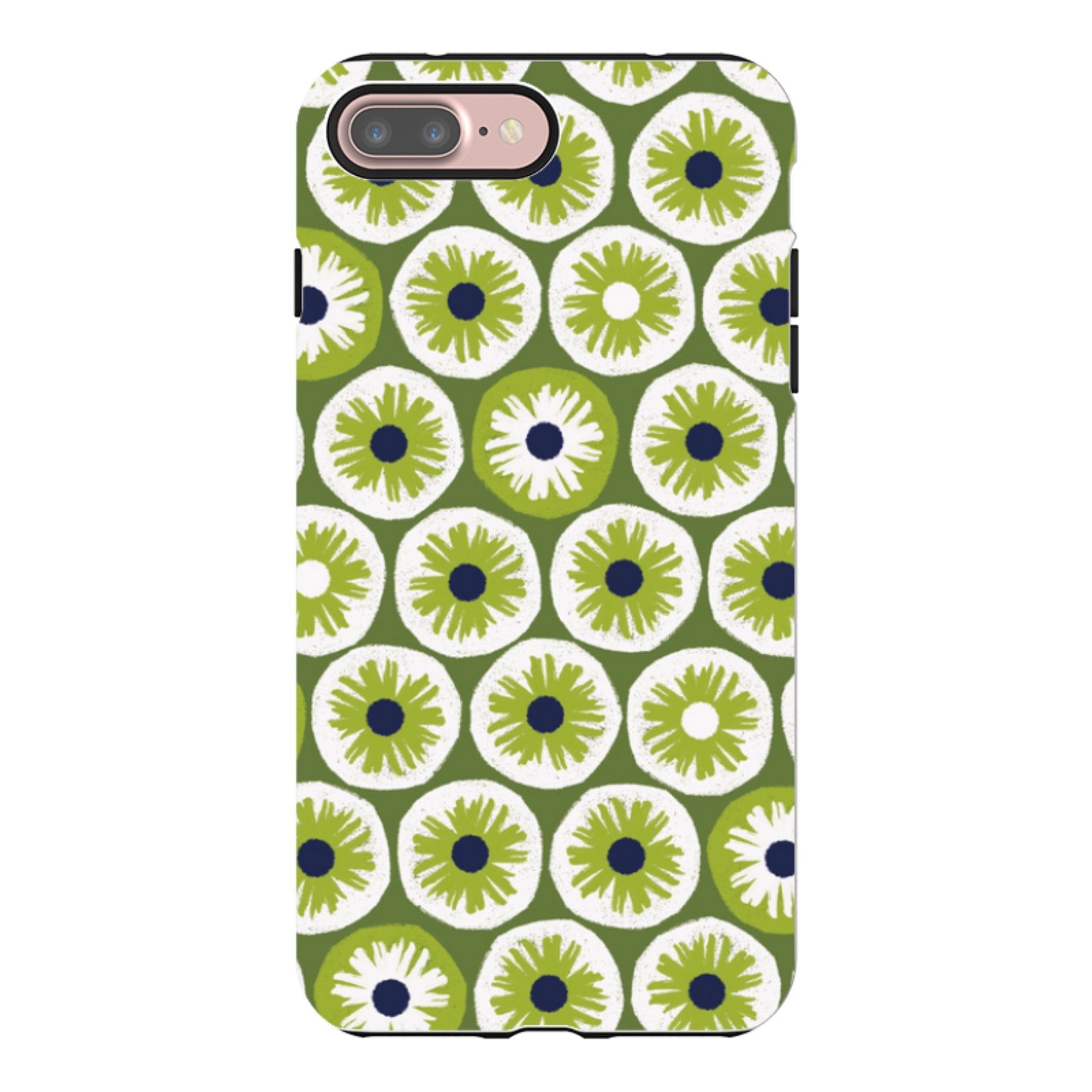 iPhone Tough Case - Penny Flowers Green By Ali Brookes