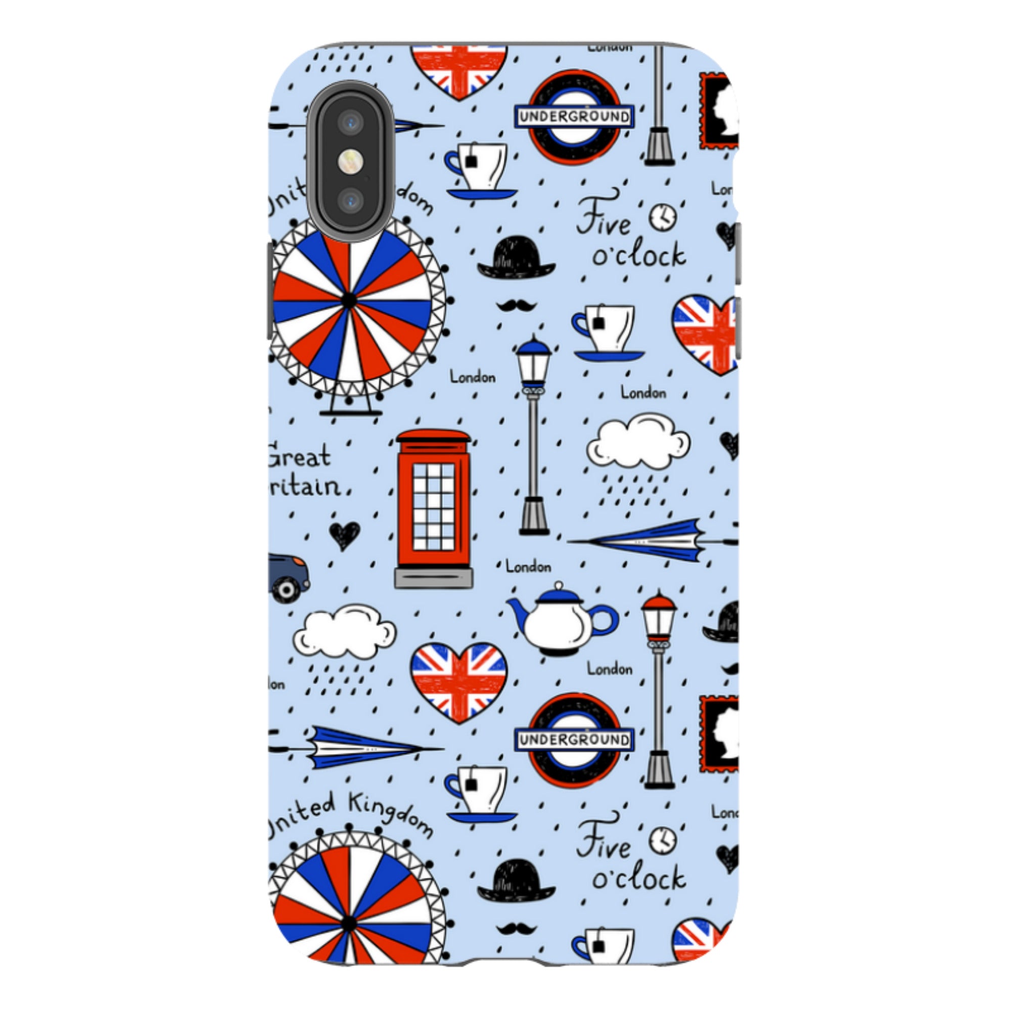 iPhone Tough Case - Blue London