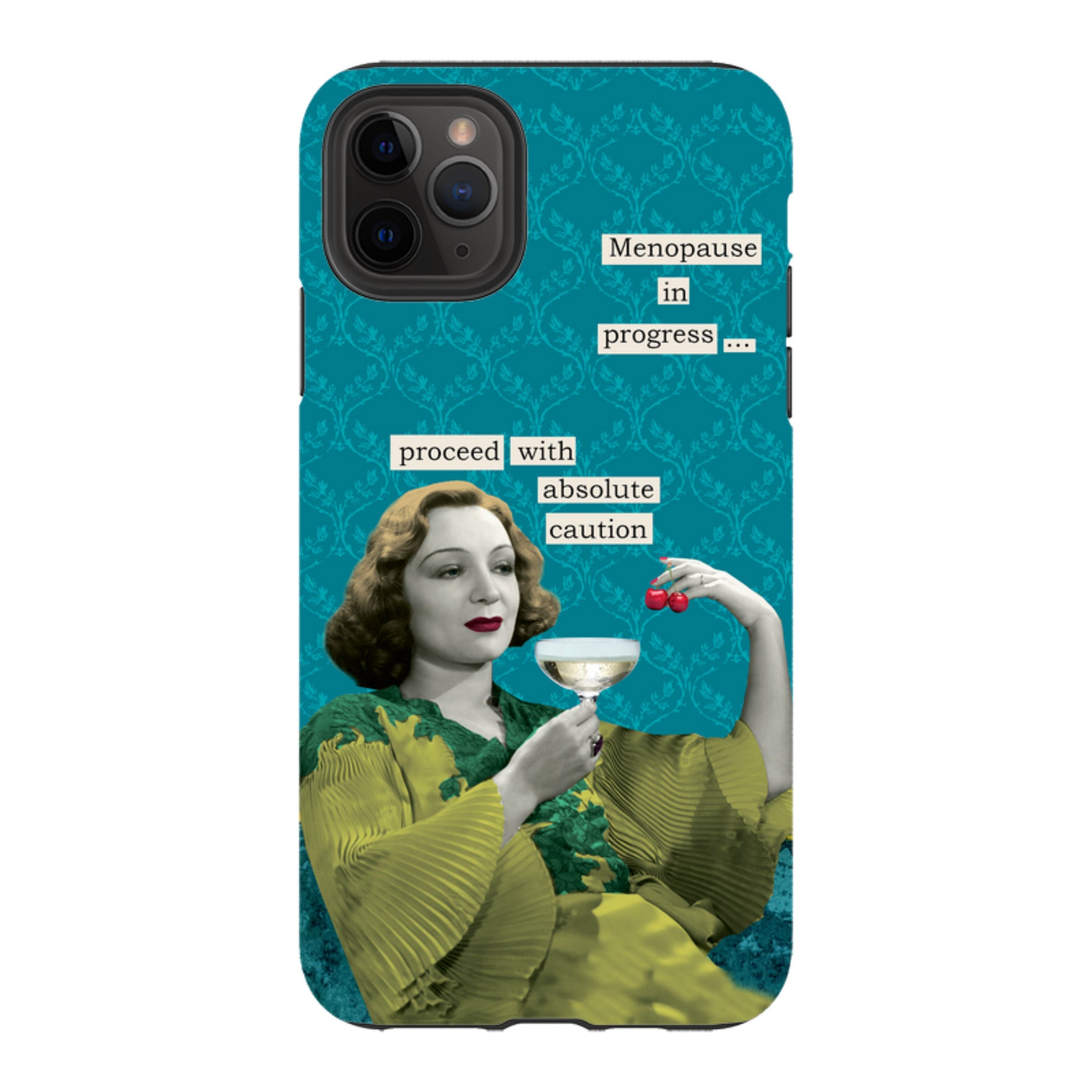 iPhone Tough Case - Menopause In Progress By Clare Jordan