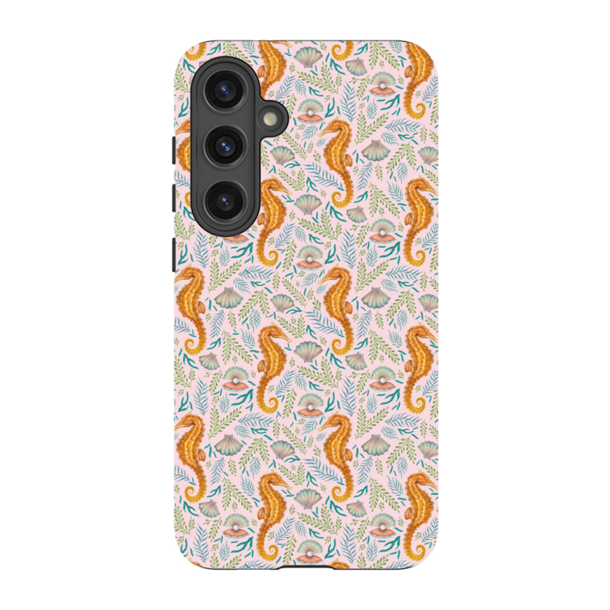 Samsung Tough Case - Seahorse Pink By Catherine Rowe