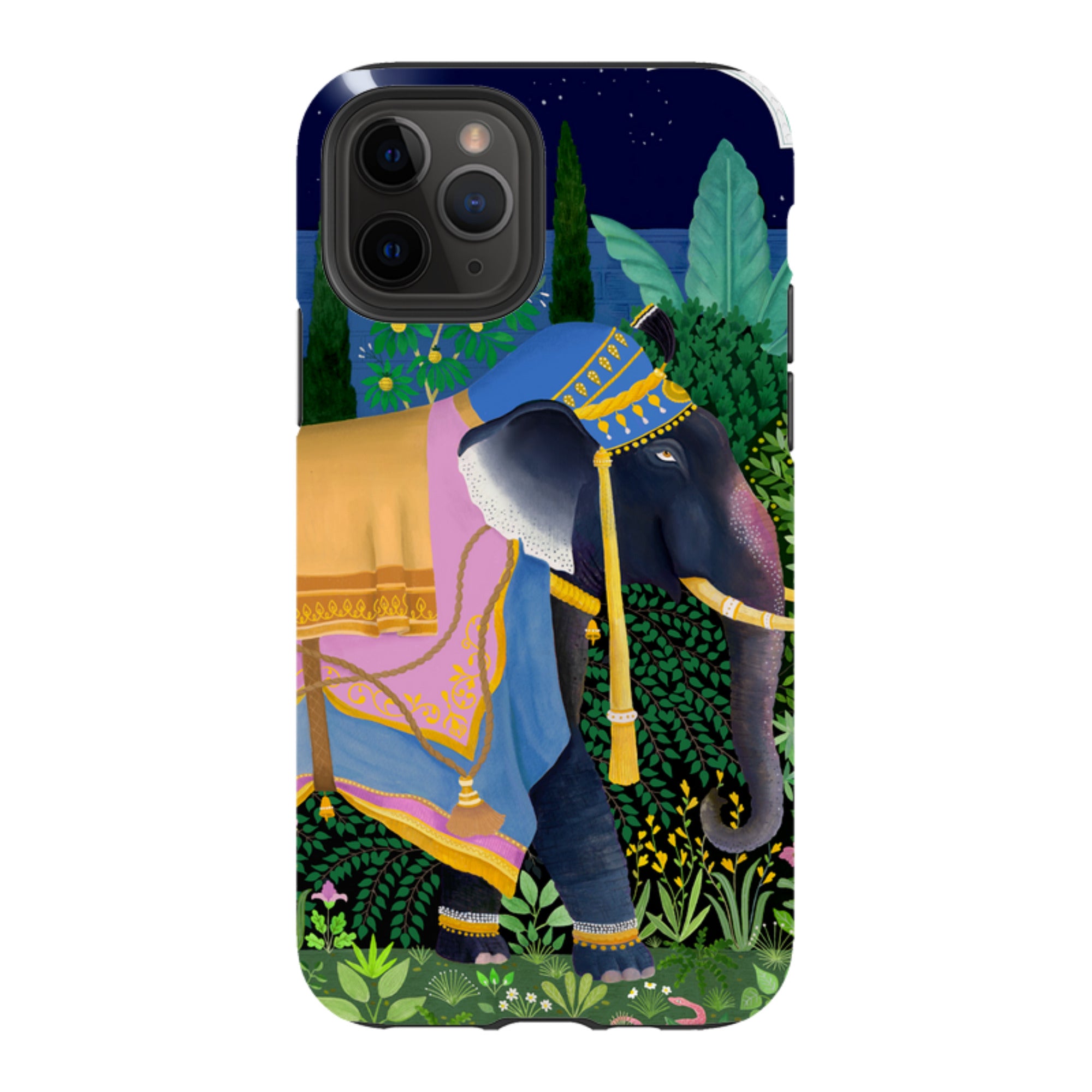 iPhone Tough Case - Indian Elephant By Bex Parkin