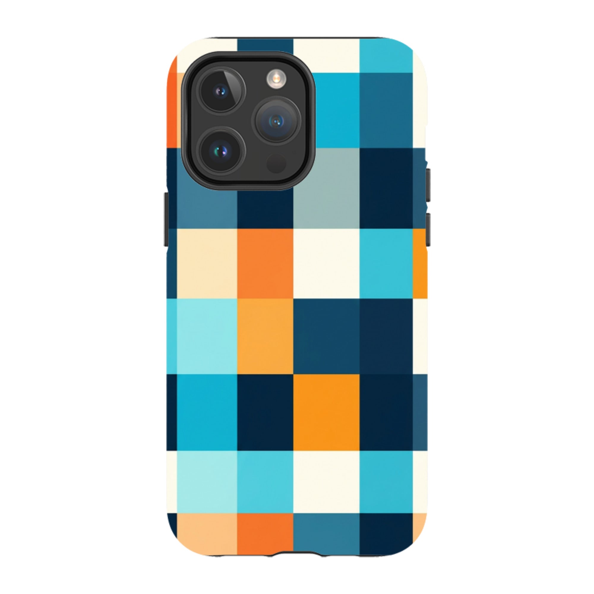 iPhone MagSafe Tough Case - Navy Blue & Orange