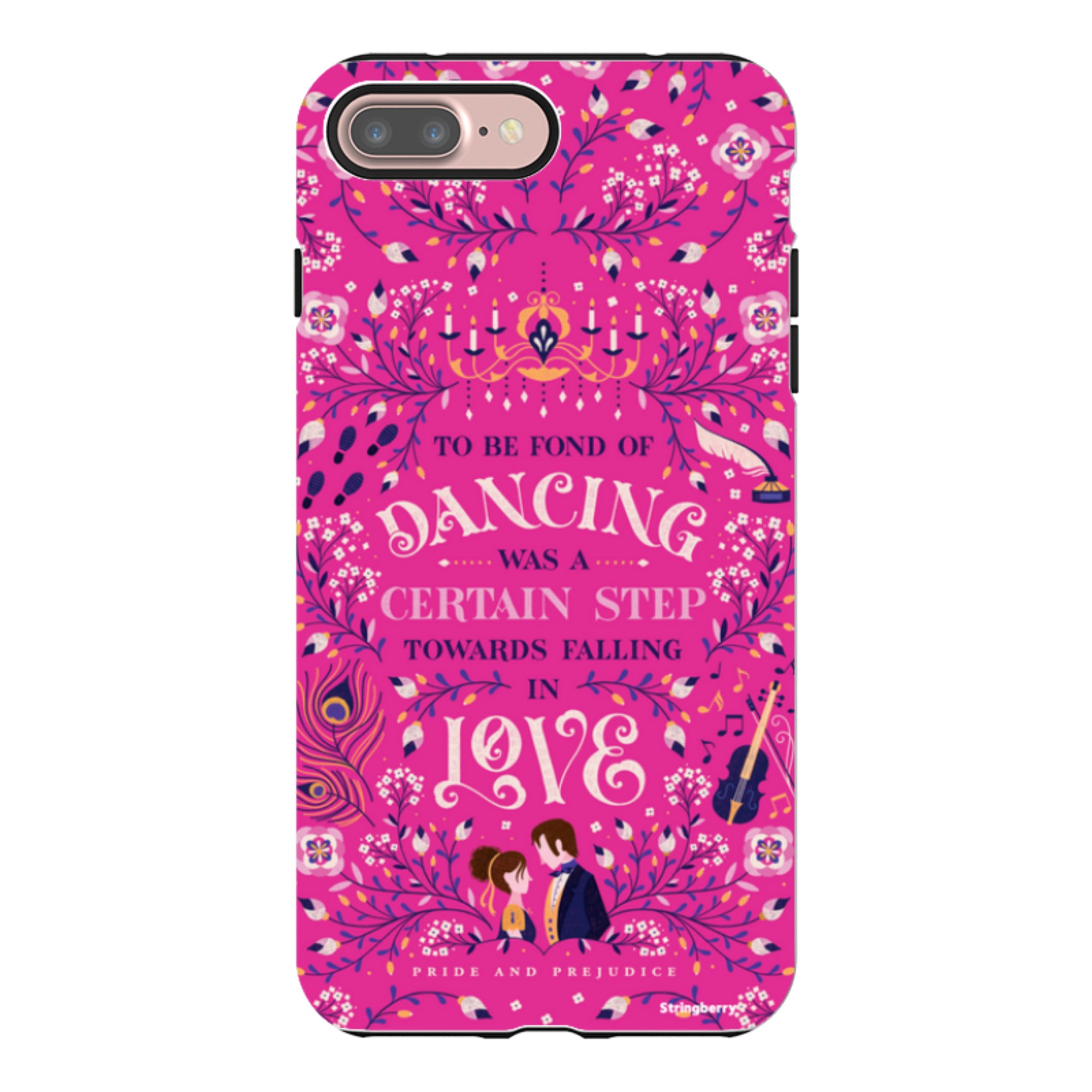 iPhone Tough Case - Pride And Prejudice Pink By Jenny Zemanek