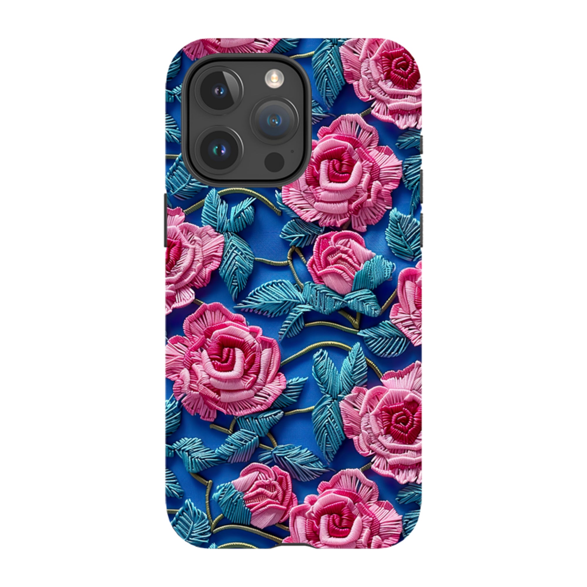 iPhone MagSafe Tough Case - Blue Summer Roses