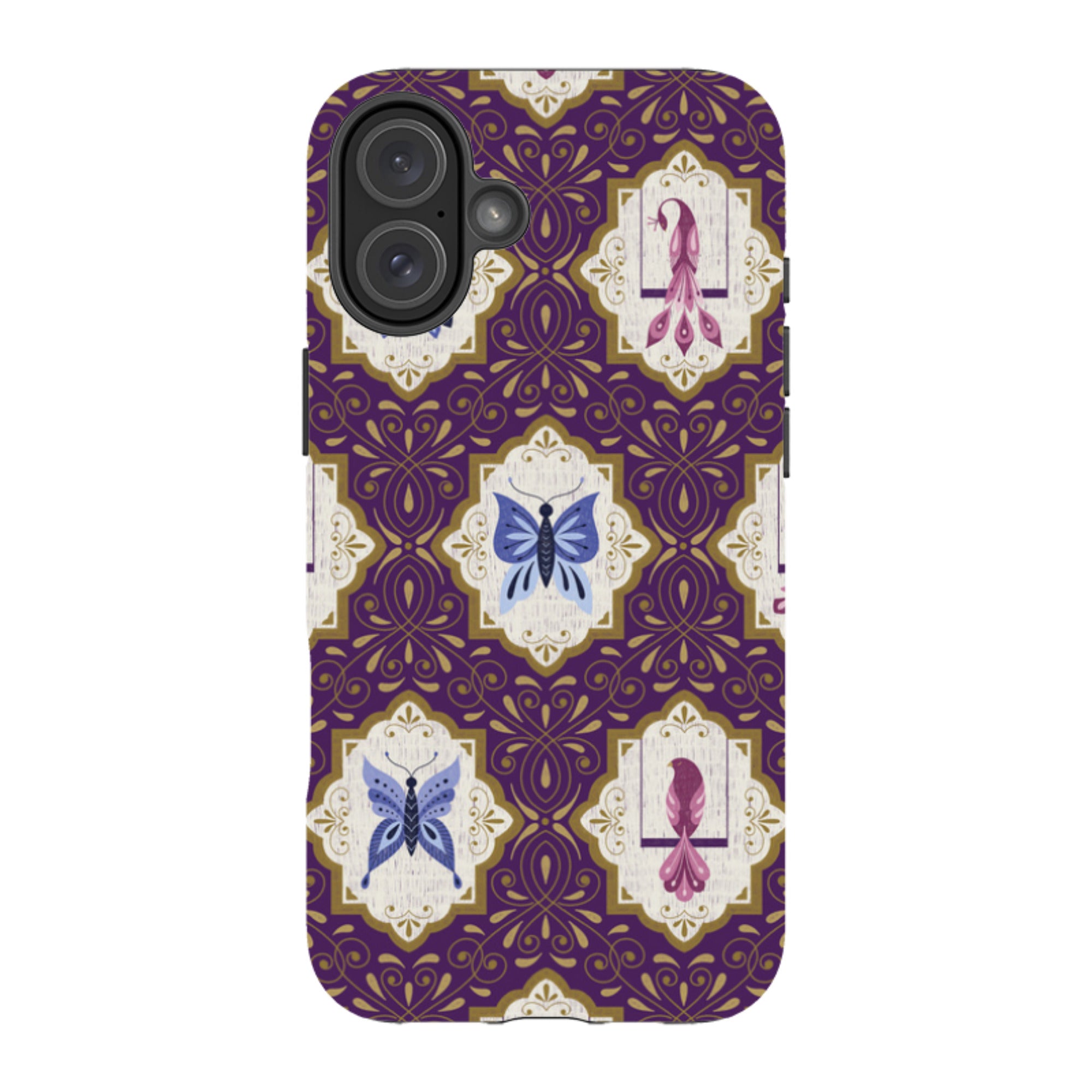 iPhone Tough Case - Wingframes Purple By Jenny Zemanek