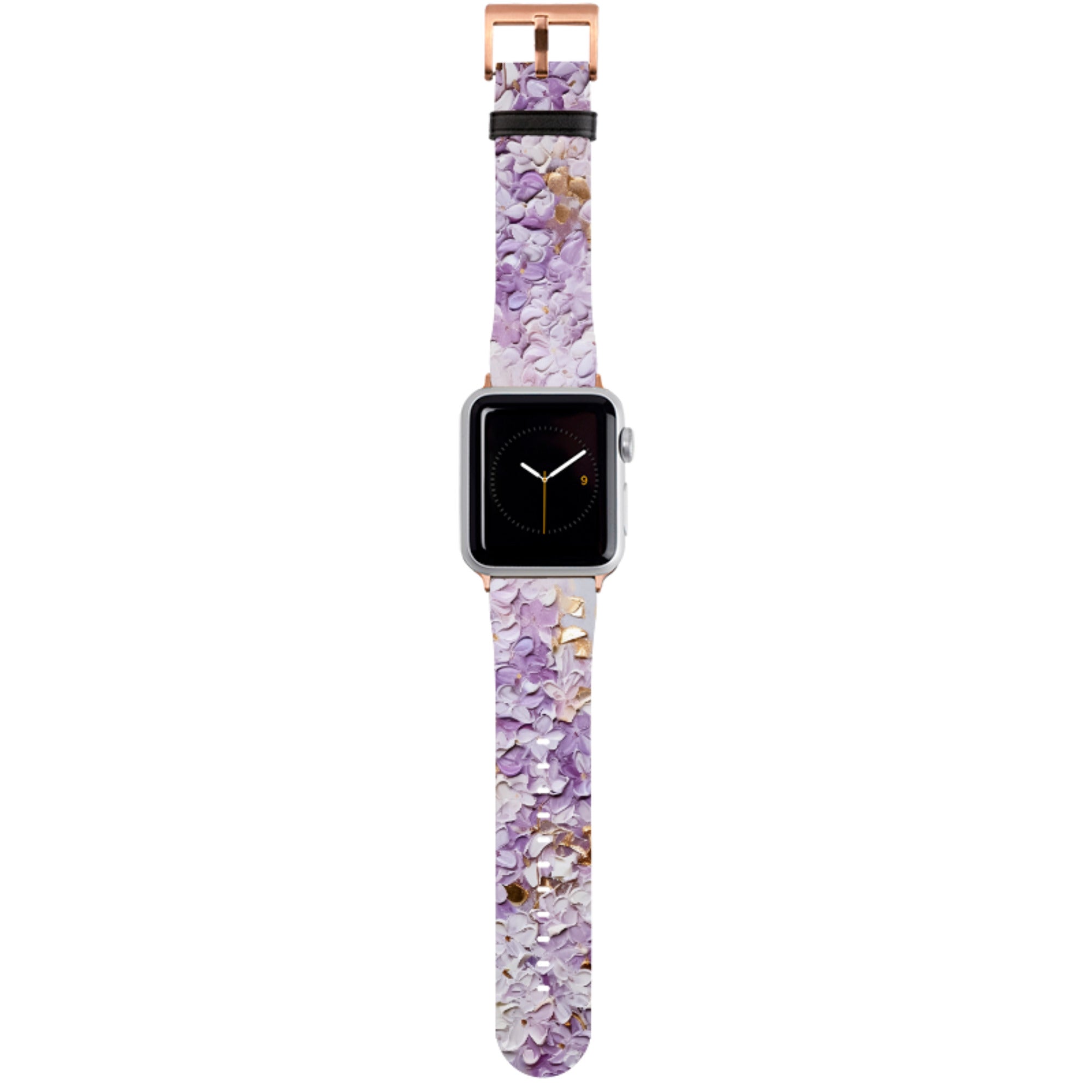 Purple Floral Apple Watch Strap