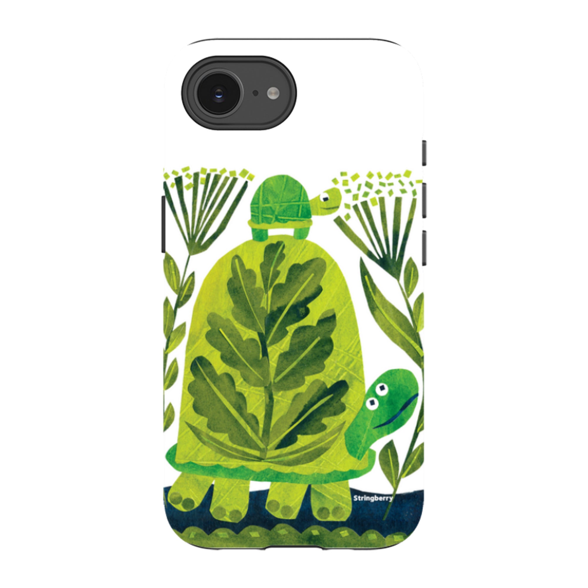 iPhone Tough Case - Folk Tortoise By Tracey English