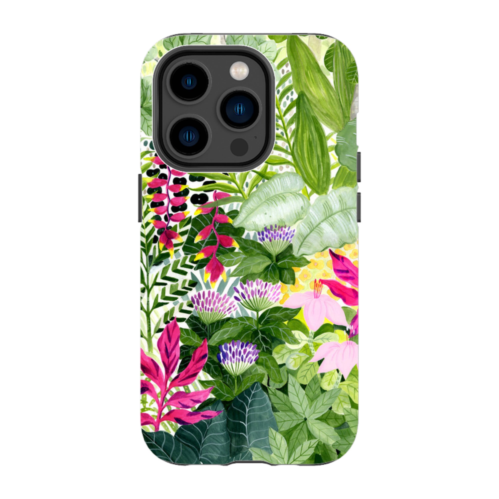 iPhone Tough Case - Pink Botanical By Bex Parkin
