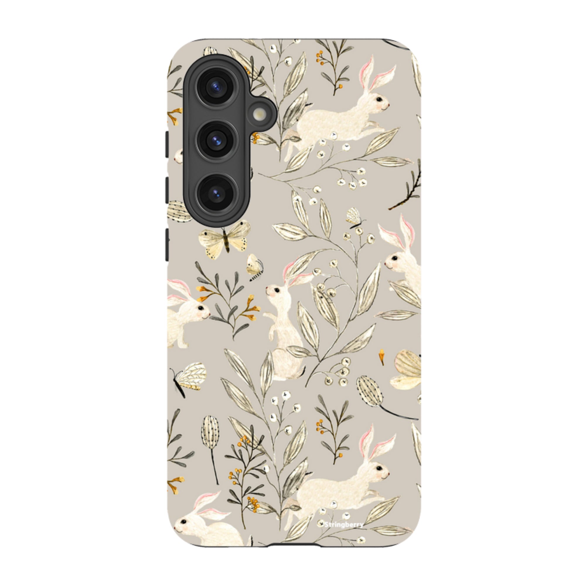 Samsung Tough Case - Bunnies Grey By Katherine Quinn