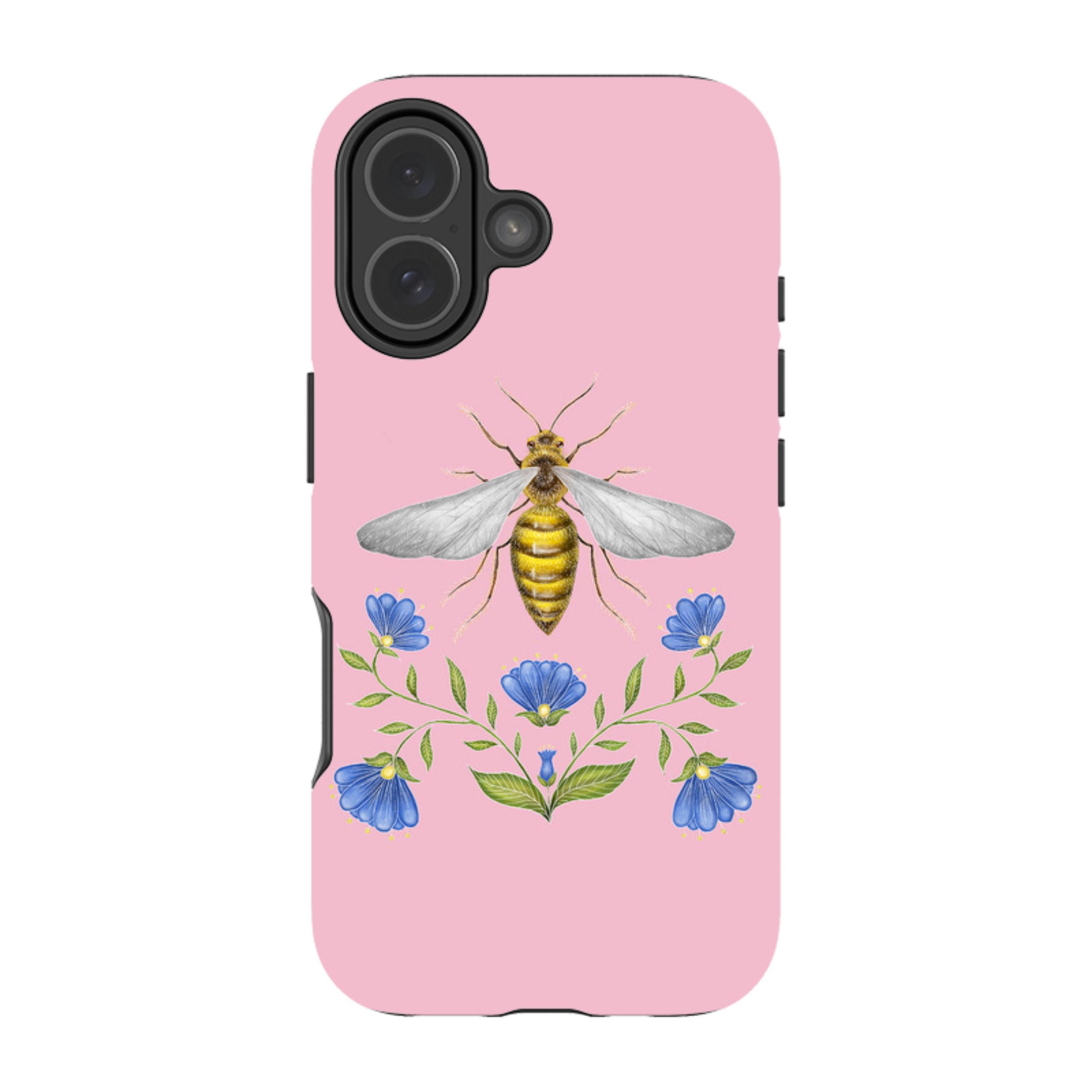 iPhone Tough Case - Wings Of Freedom Pink By Catherine Rowe