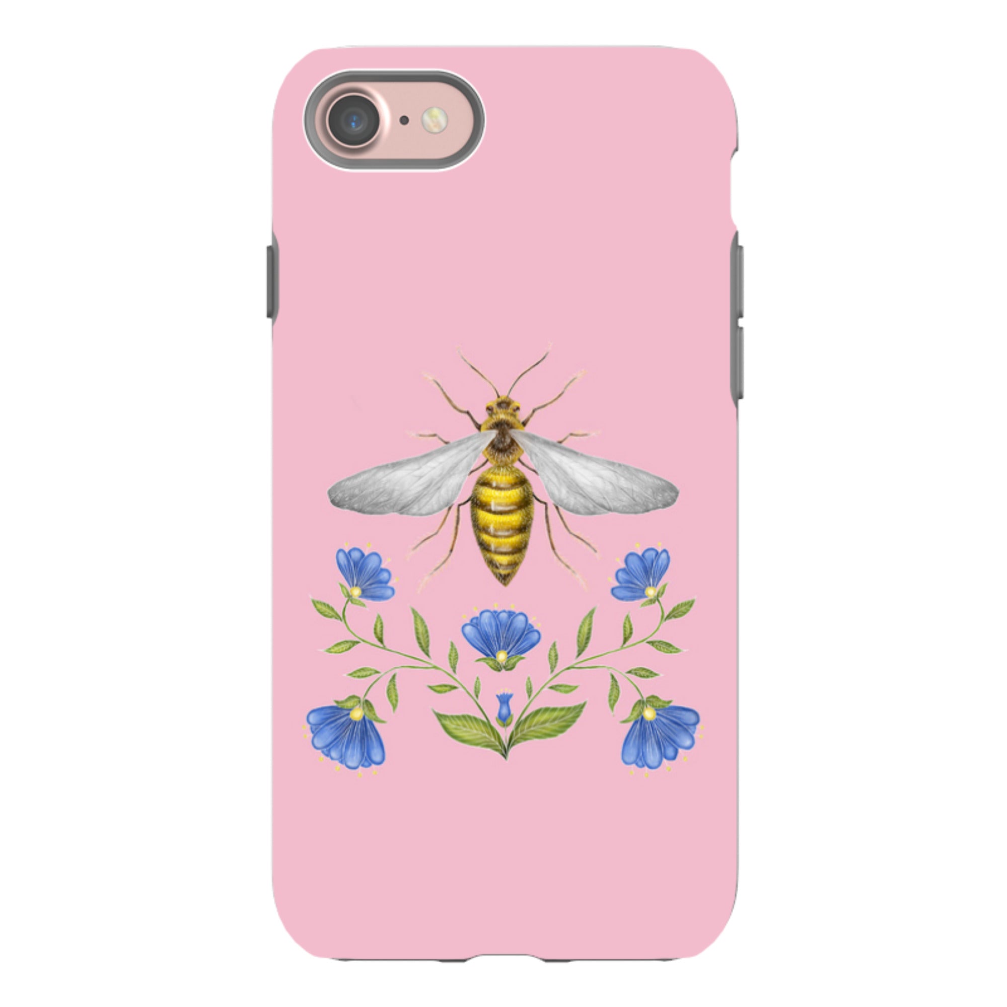 iPhone Tough Case - Wings Of Freedom Pink By Catherine Rowe