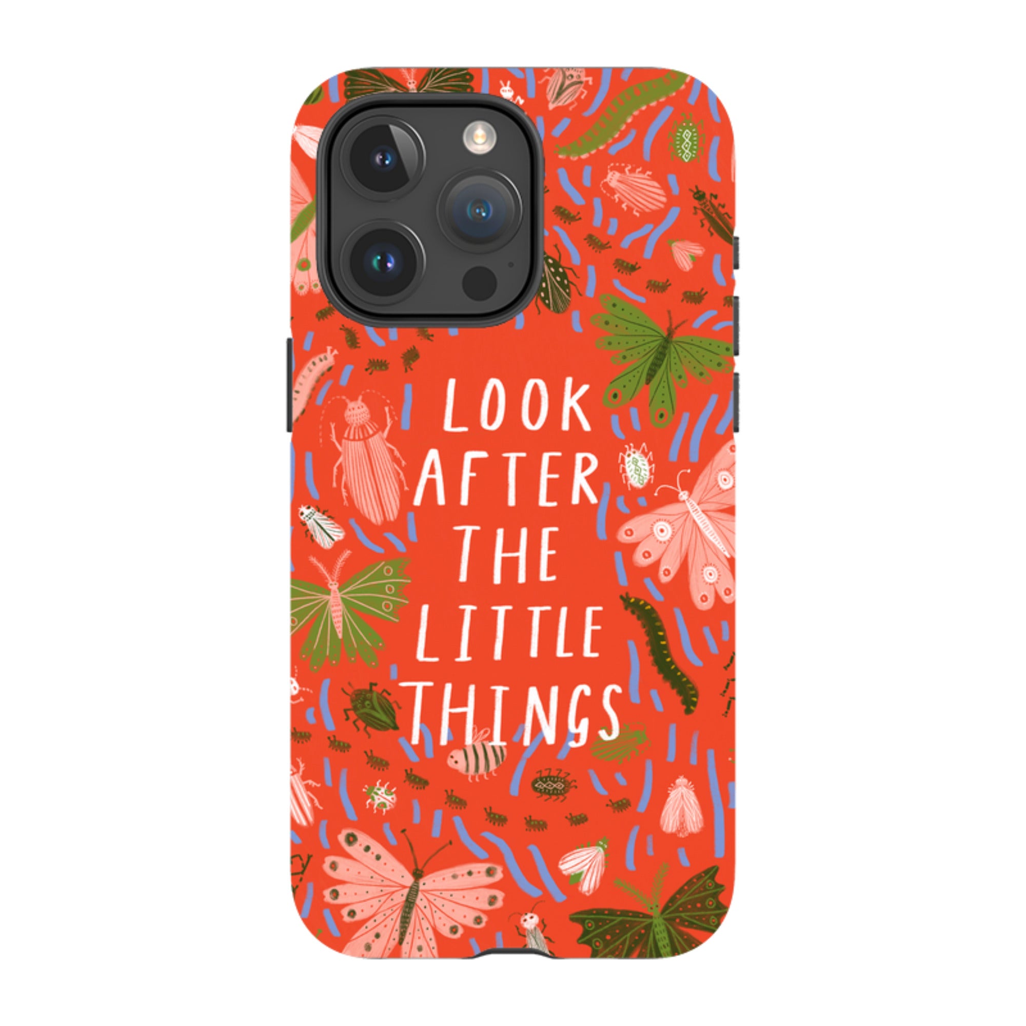 iPhone Tough Case - Little Things Orange By Lee Foster Wilson
