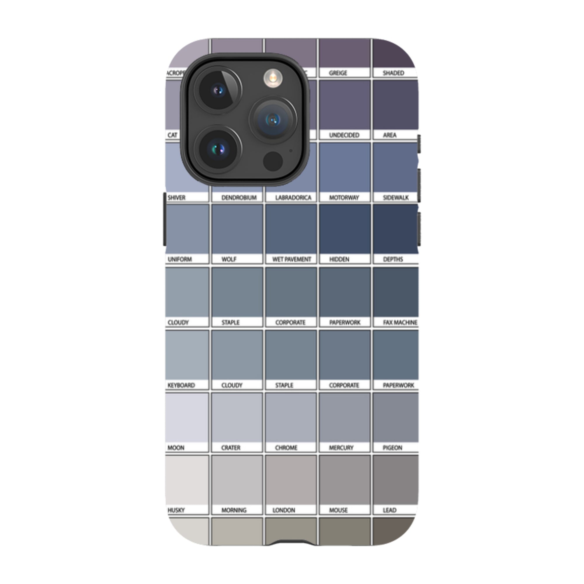 iPhone Tough Case - Grey Chromology By Kitty Joseph