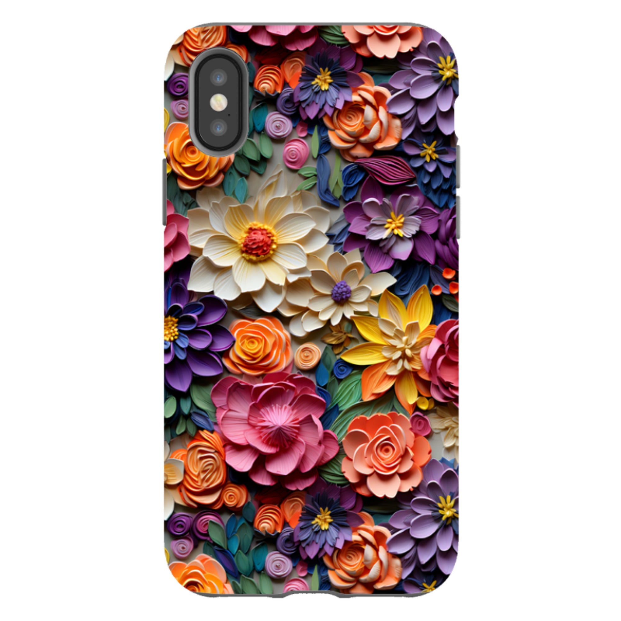 iPhone Tough Case -Violet Floral