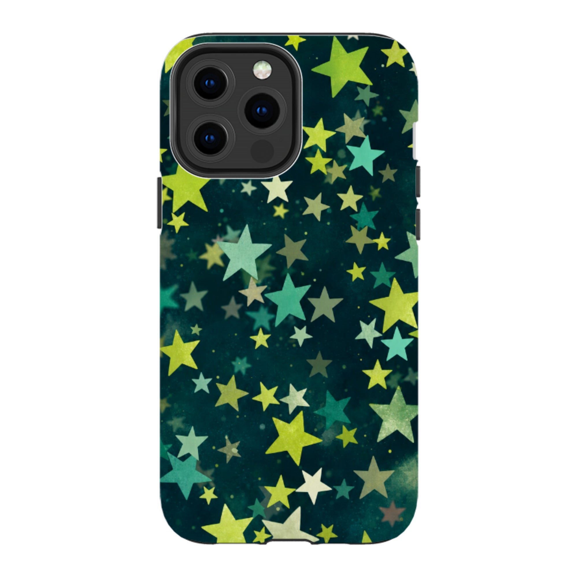 iPhone Tough Case - Green Galaxy Star