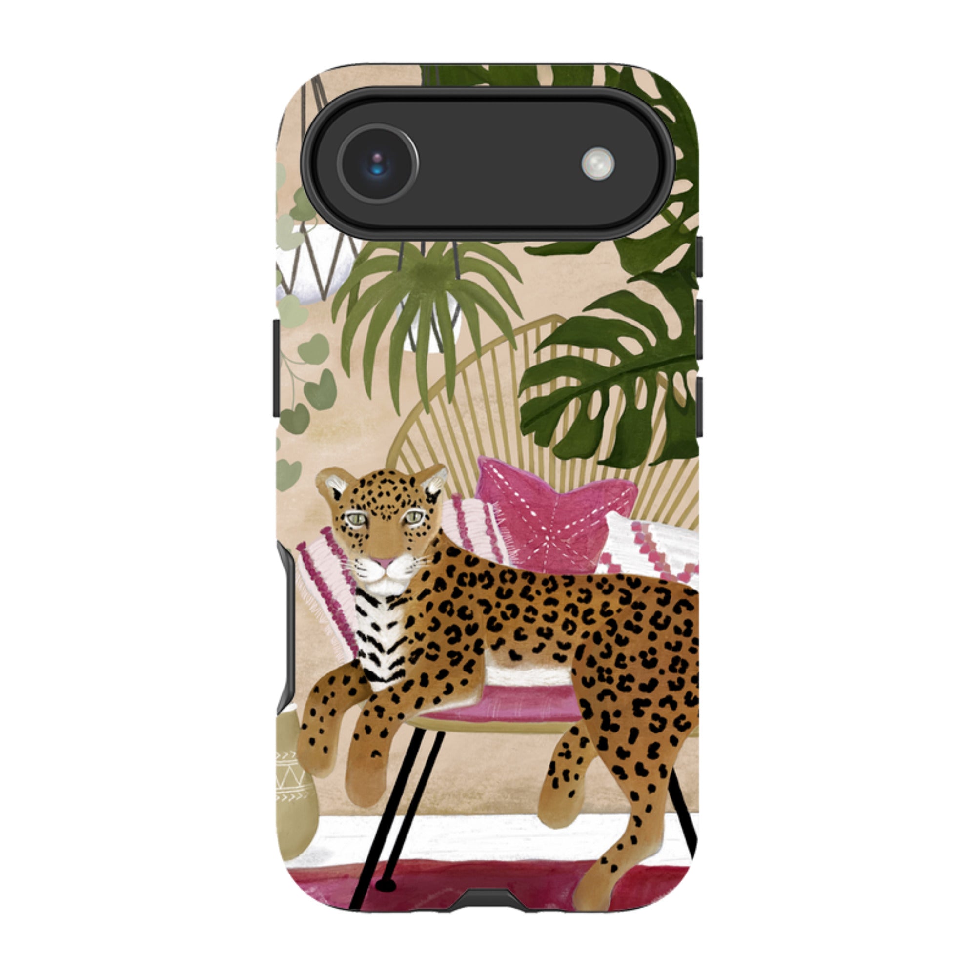 iPhone Tough Case - Boho Leopard Cream By Bex Parkin