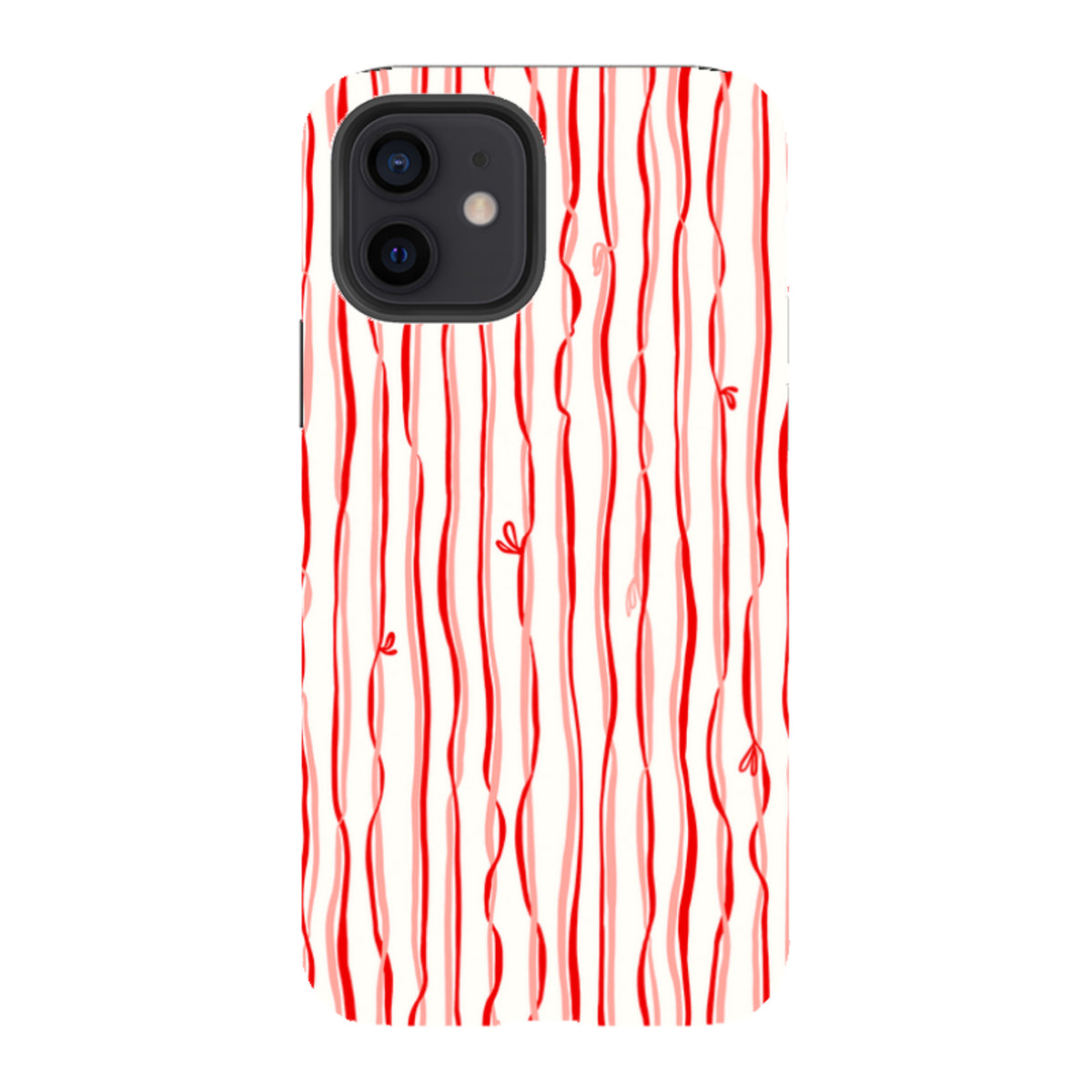 iPhone Tough Case - Ribbons pink and red By Katherine Quinn