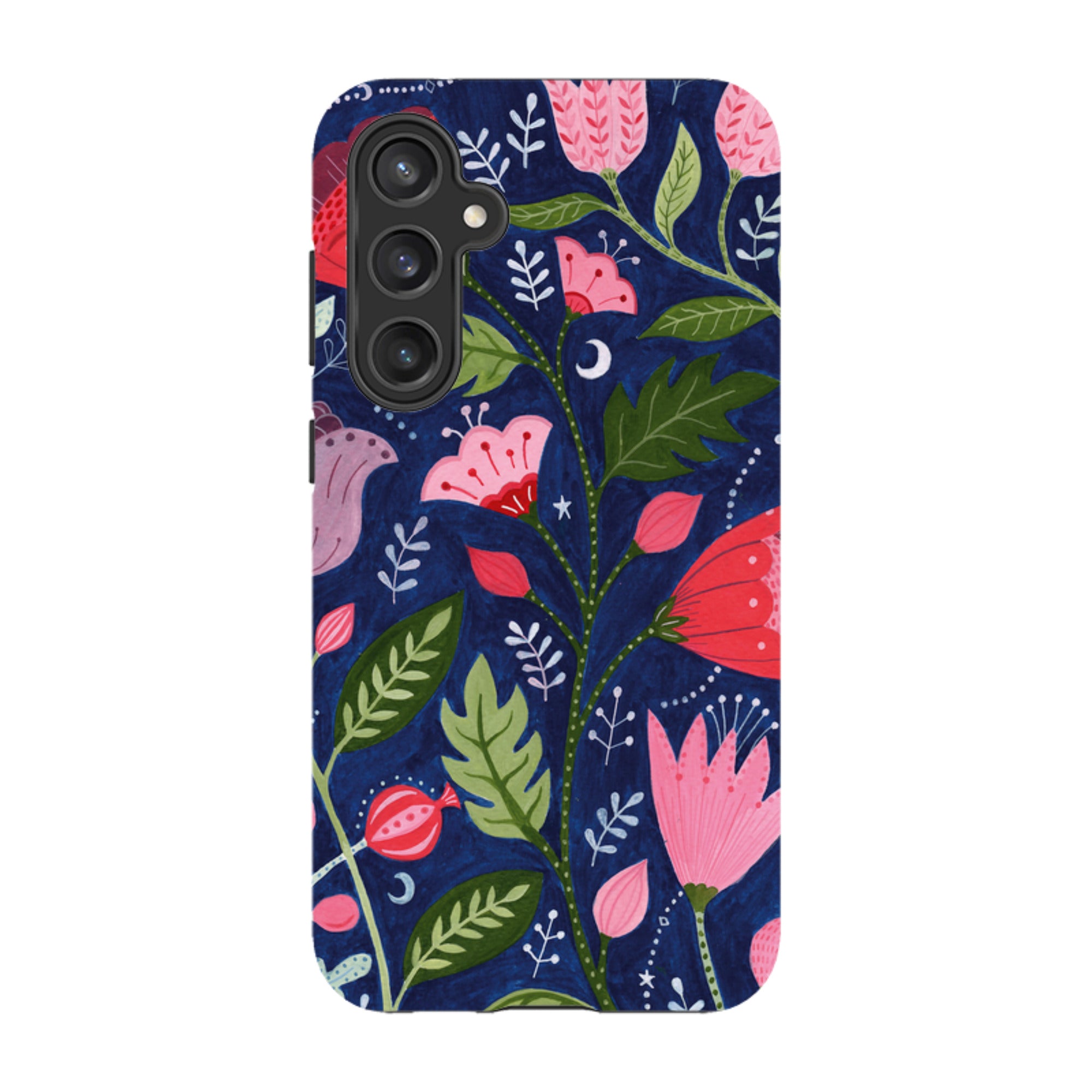 Samsung Tough Case - Flowers On Blue By Bex Parkin