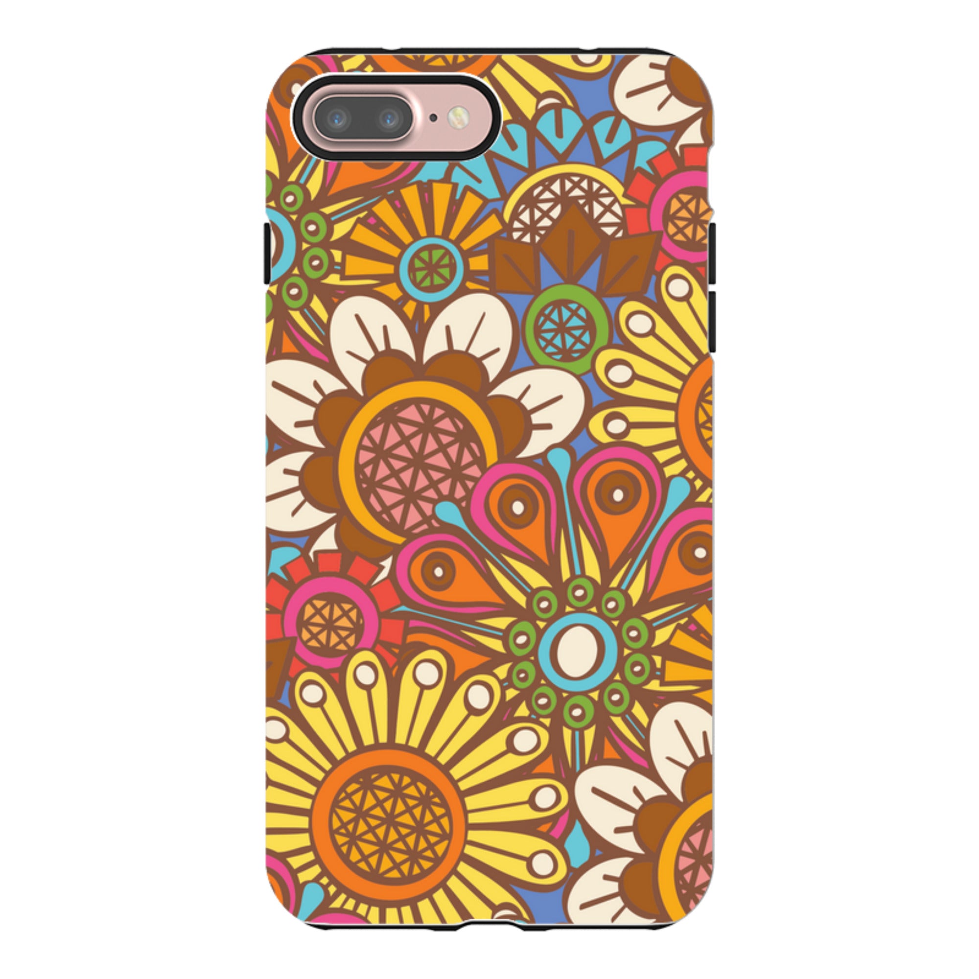 iPhone Tough Case - Retro Posy Brights By Amelia Bowman