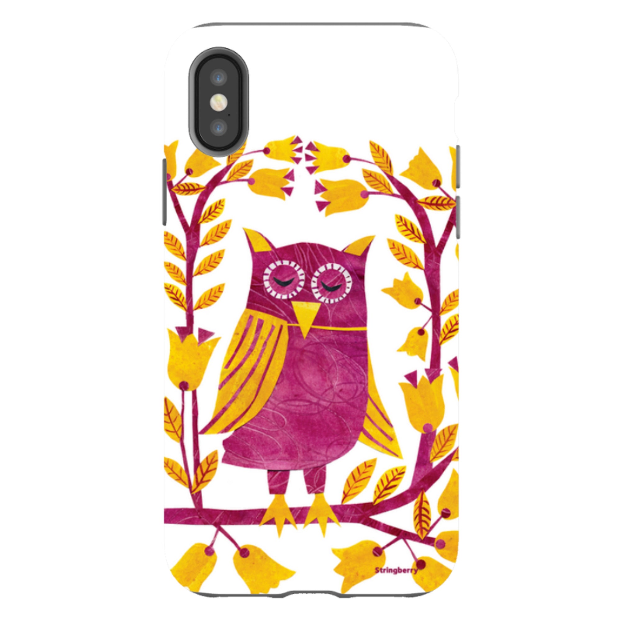 iPhone Tough Case - Folk Owl By Tracey English