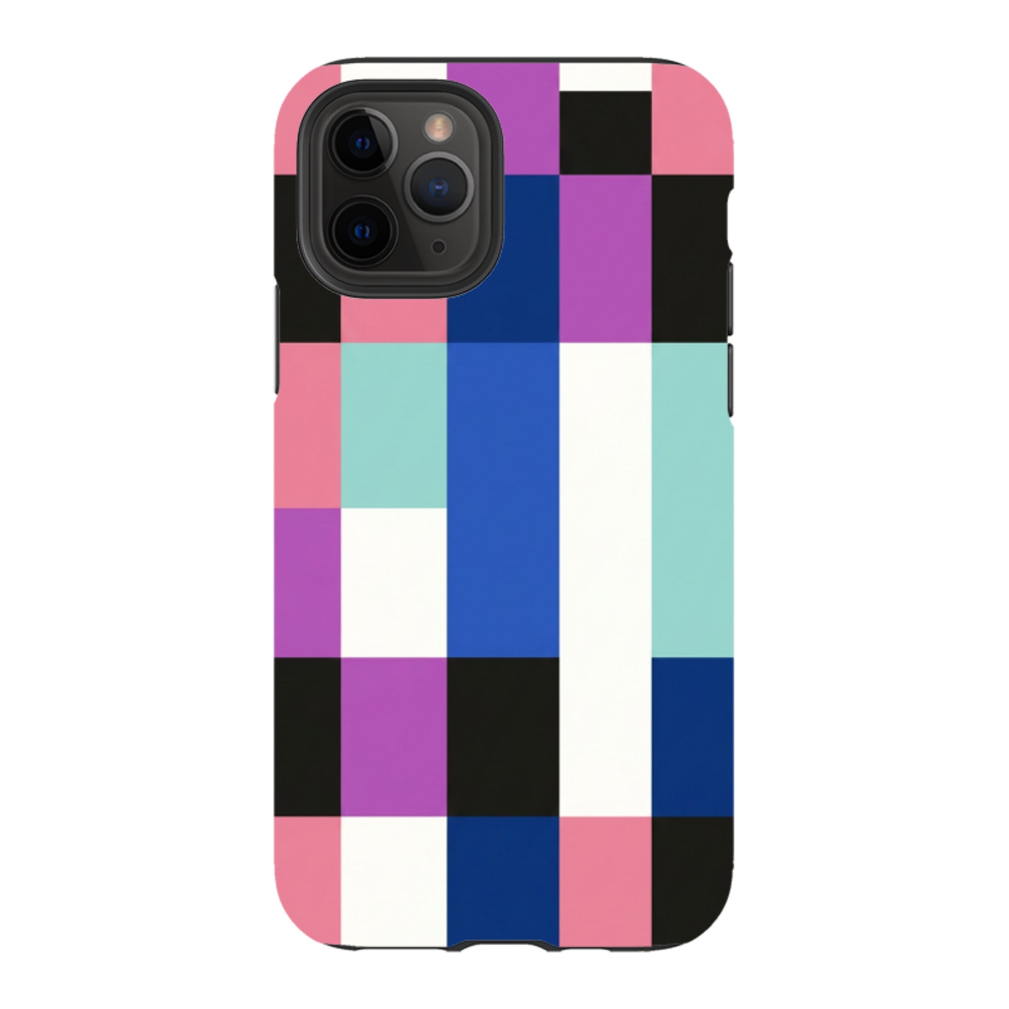 iPhone Tough Case - Pastel Cyberpunk Checkerboard