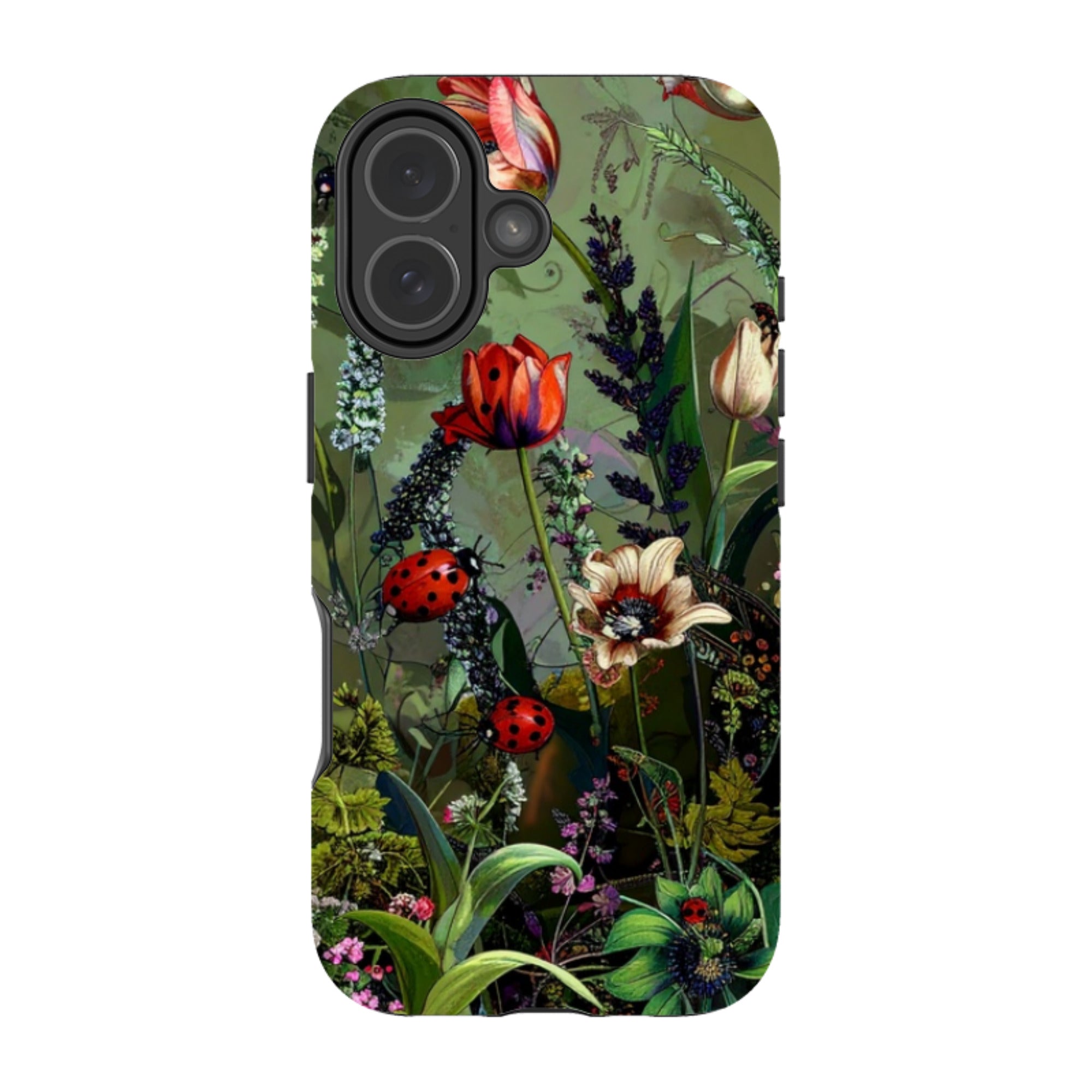iPhone Tough Case - Green Vyne Ladybirds
