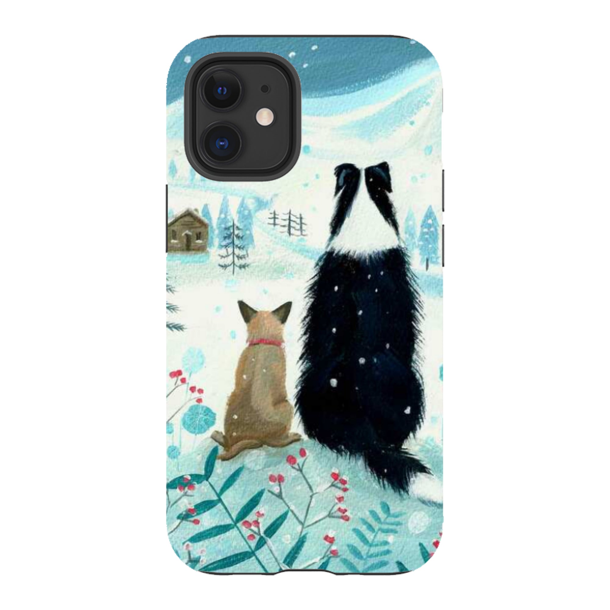iPhone Tough Case - Dogs Xmas By Mary Stubberfield
